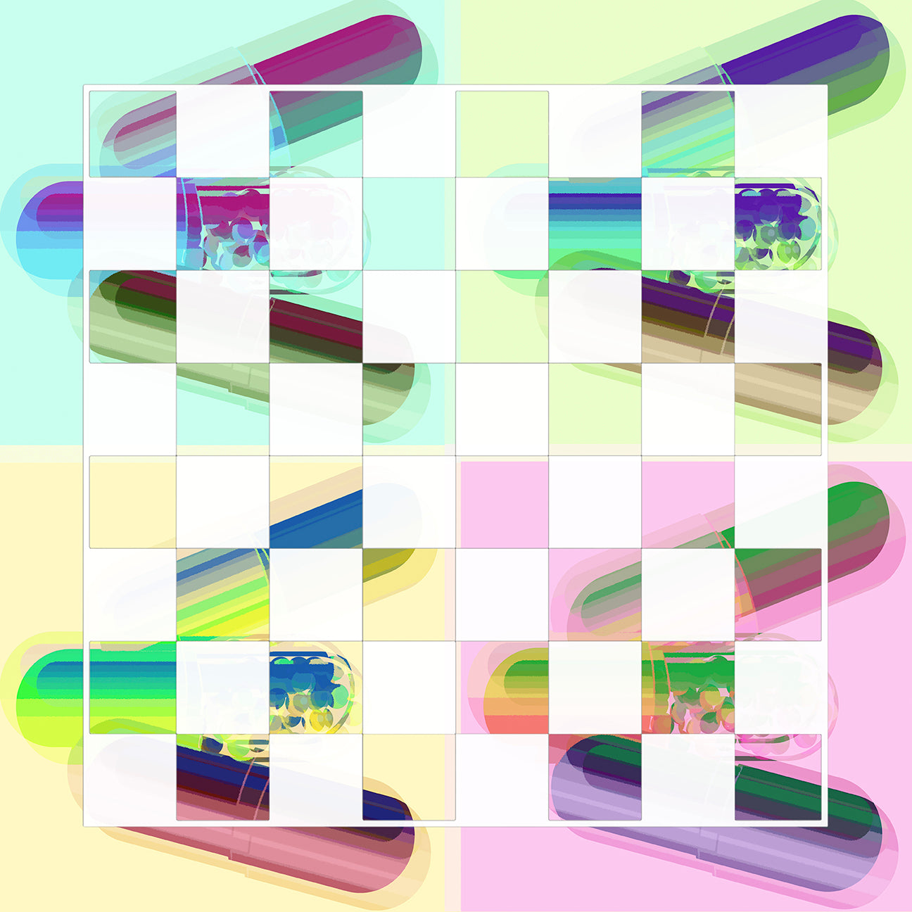 Ode To Hurst Psychedelic Acrylic Chess