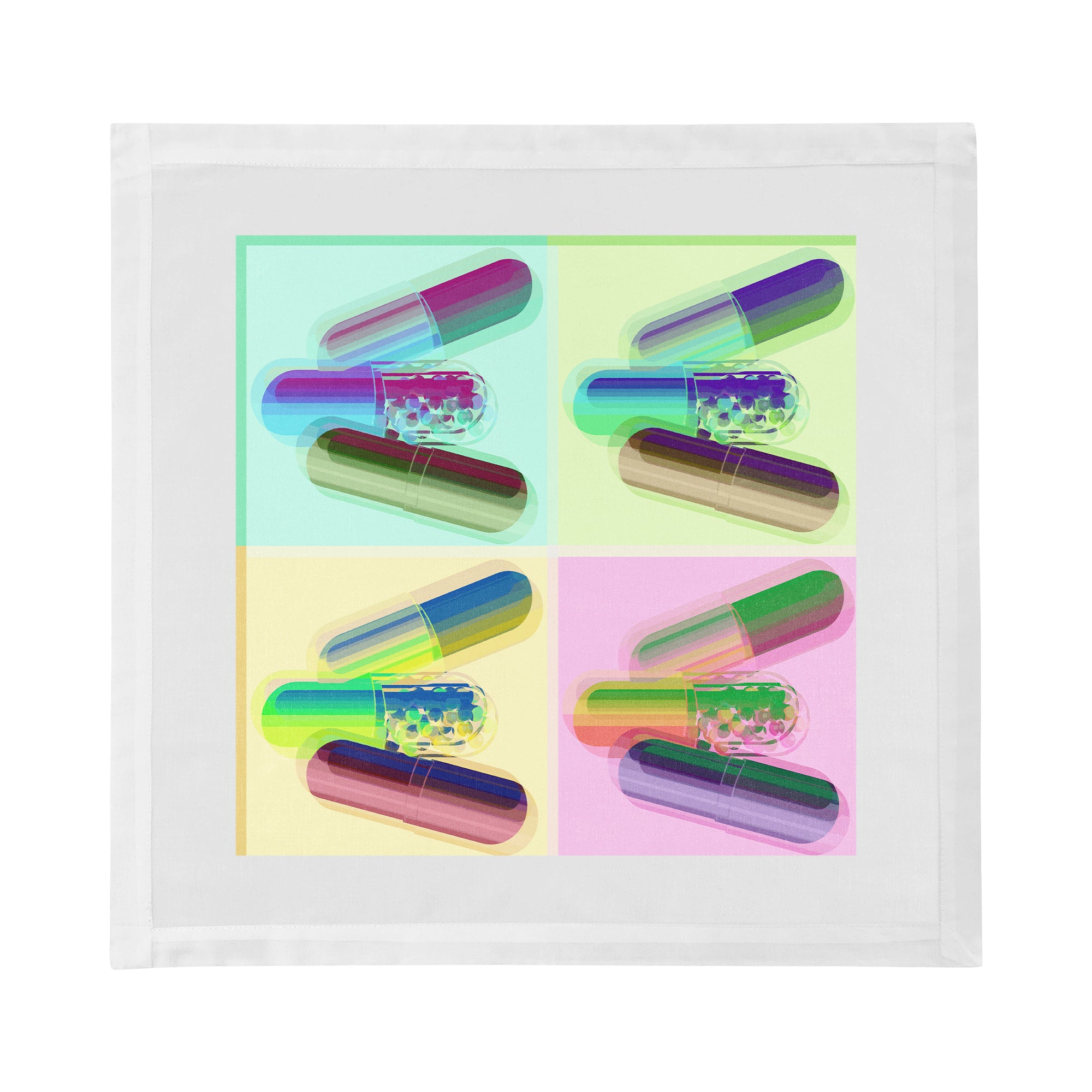 Ode to Hurst Psychedelic Cotton Sateen Dinner Napkins