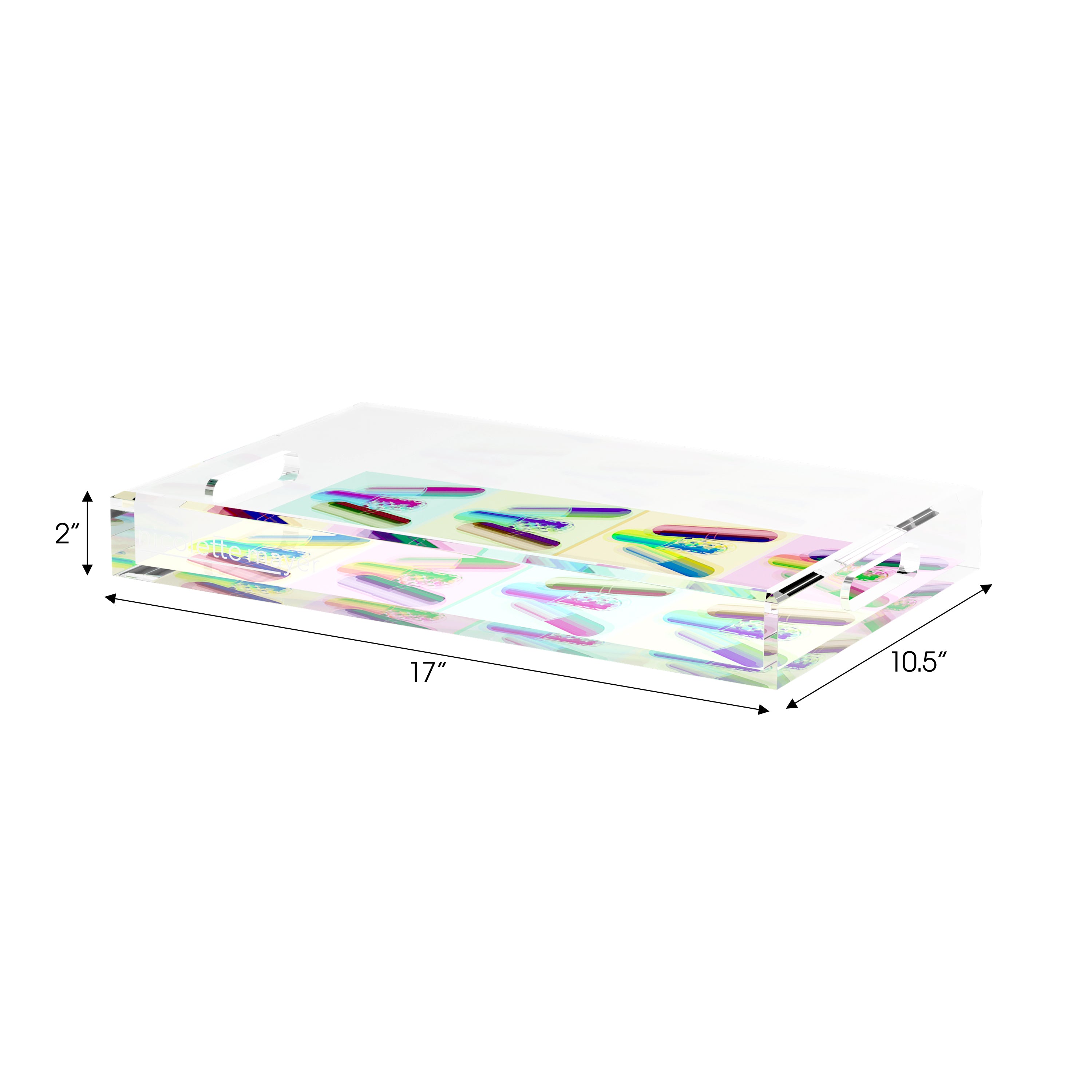 Ode To Hurst Psychedelic 17X10.5 Acrylic Tray - nicolettemayer.com