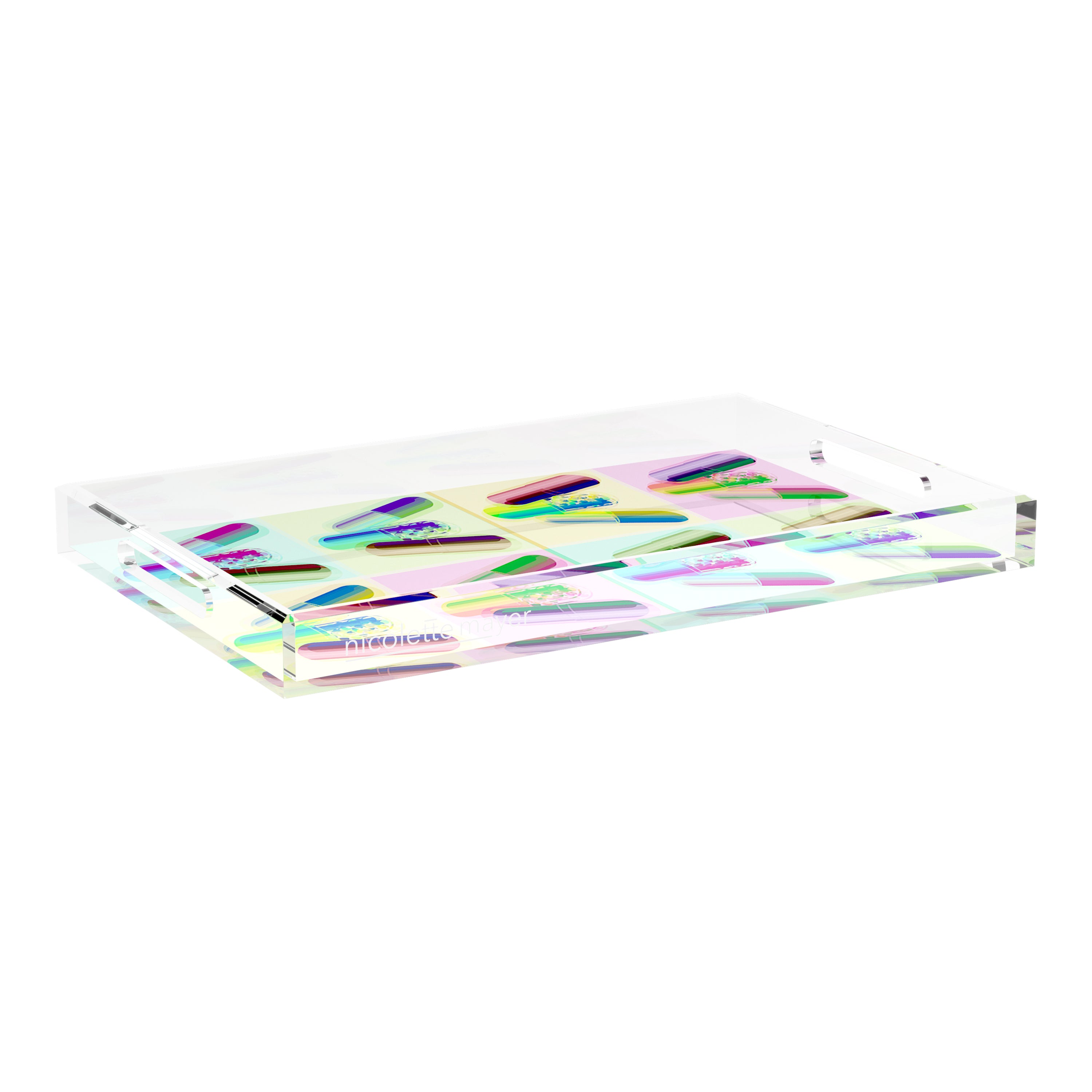 Ode To Hurst Psychedelic 22.5X14.5 Acrylic Tray - nicolettemayer.com
