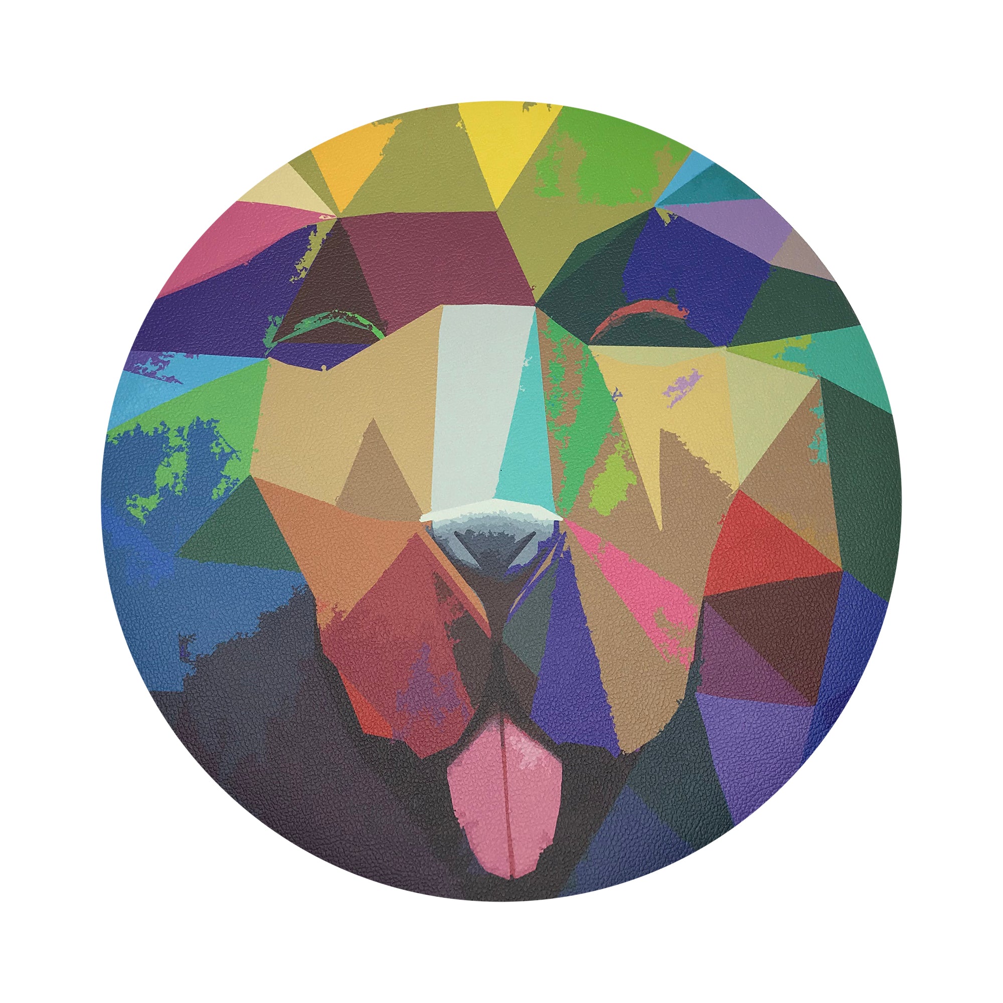 Ode to Okuda Candy 16" Round Pebble Placemats, Set of 4 - nicolettemayer.com