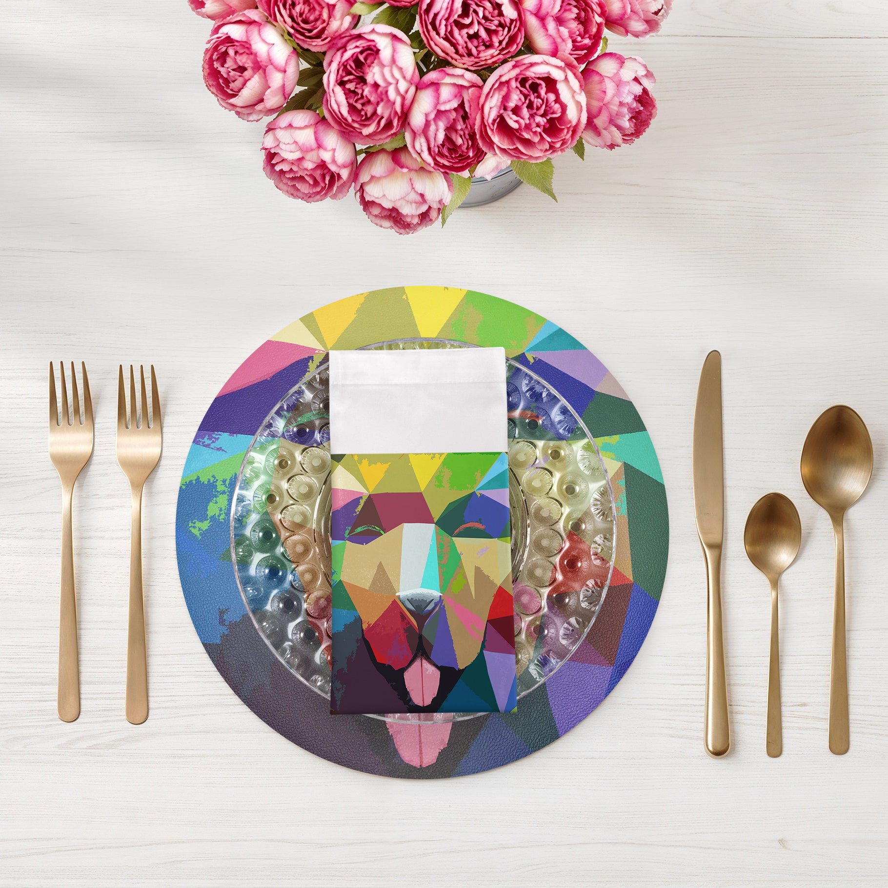 Ode To Kuda Candy 22X22 Hemstitch Napkin, Set of 4 - nicolettemayer.com