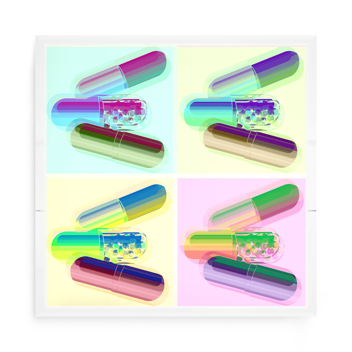 Ode to Hurst Psychedelic Acrylic Decorative Tray, 15 x 15 in. by Nicolette Mayer