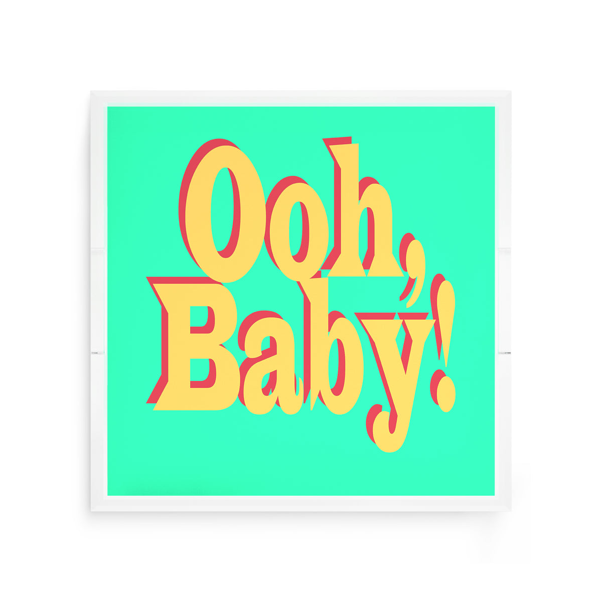 Ooh Baby Green Paprika Yellow Acrylic Decorative Tray, 12 x 12 in. by Nicolette Mayer