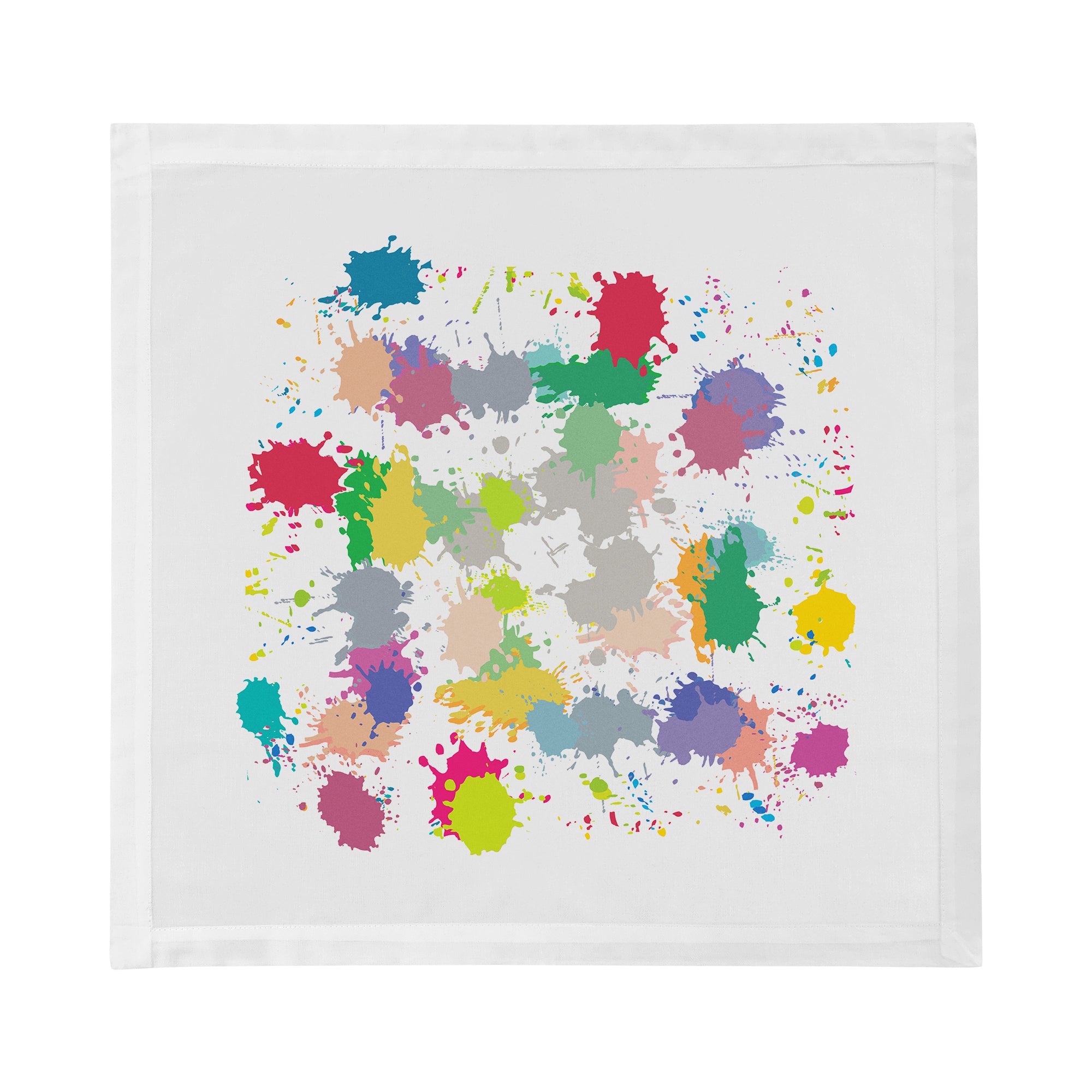 Paint Splatter Cotton Sateen Dinner Napkins - nicolettemayer.com