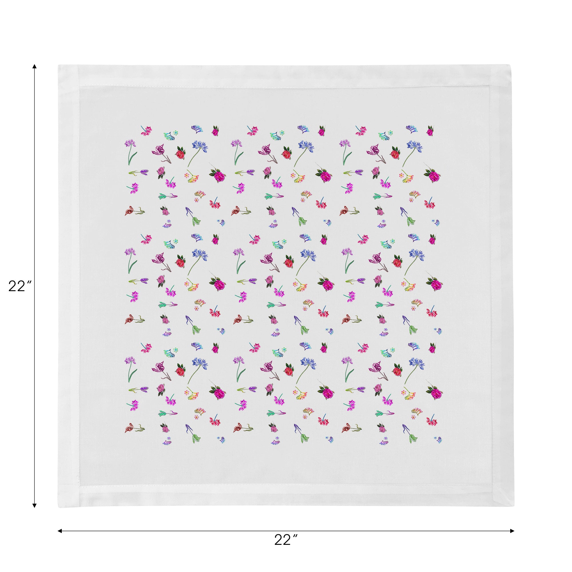 Pistils Tossed Cotton Sateen Dinner Napkins - nicolettemayer.com