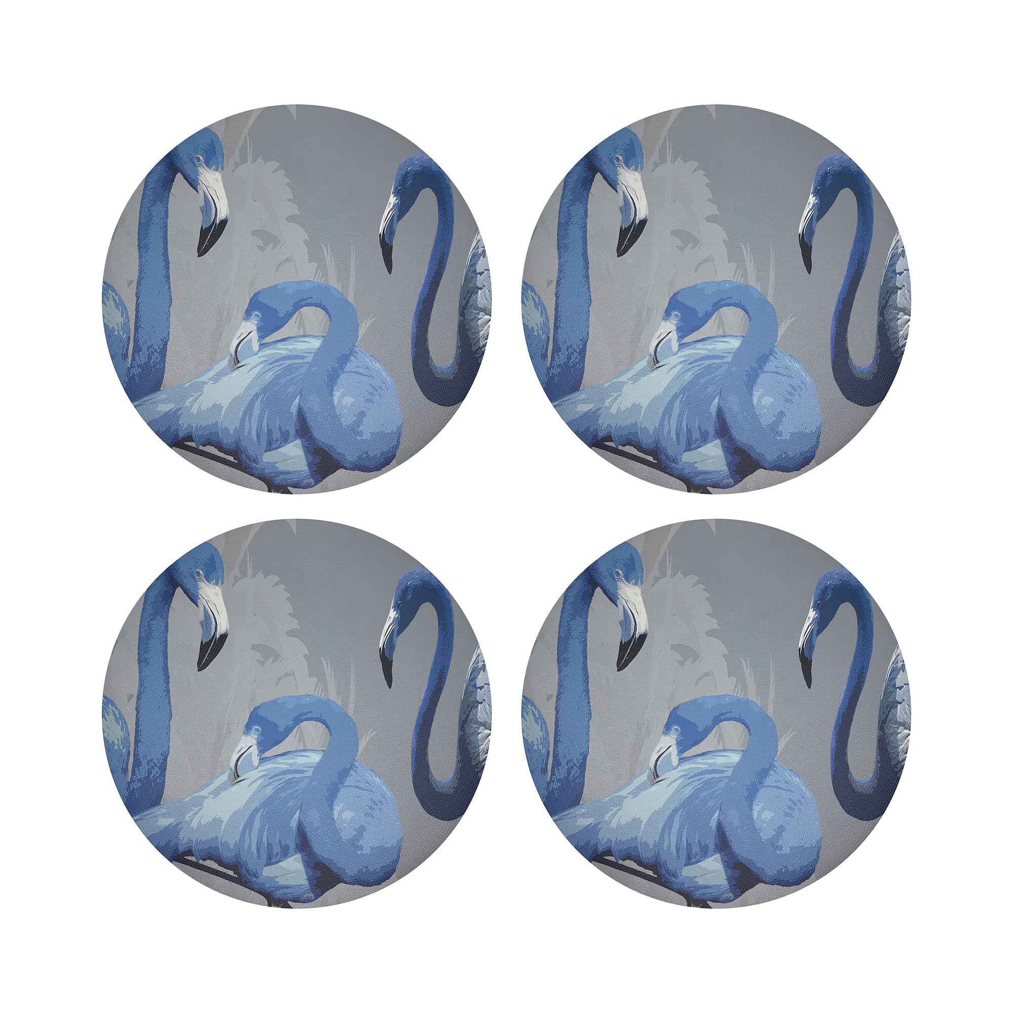 Palm Springs Beverley 16" Round Pebble Placemats, Set of 4 - nicolettemayer.com
