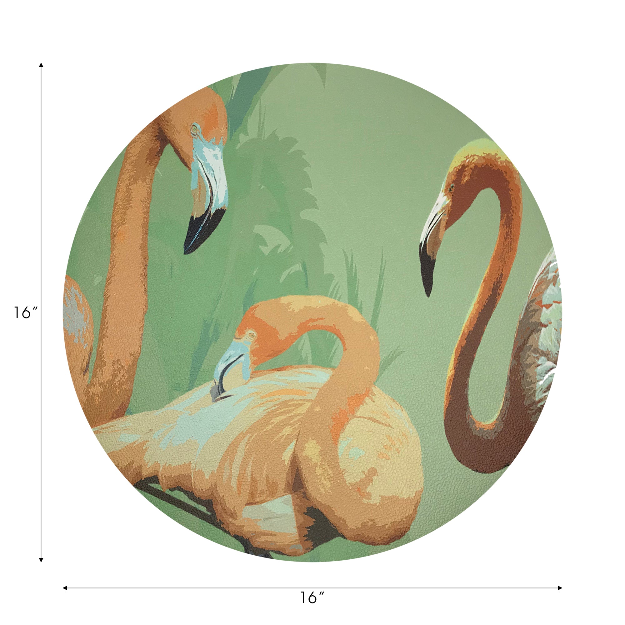 Palm Springs Granada 16" Round Pebble Placemats, Set of 4 - nicolettemayer.com