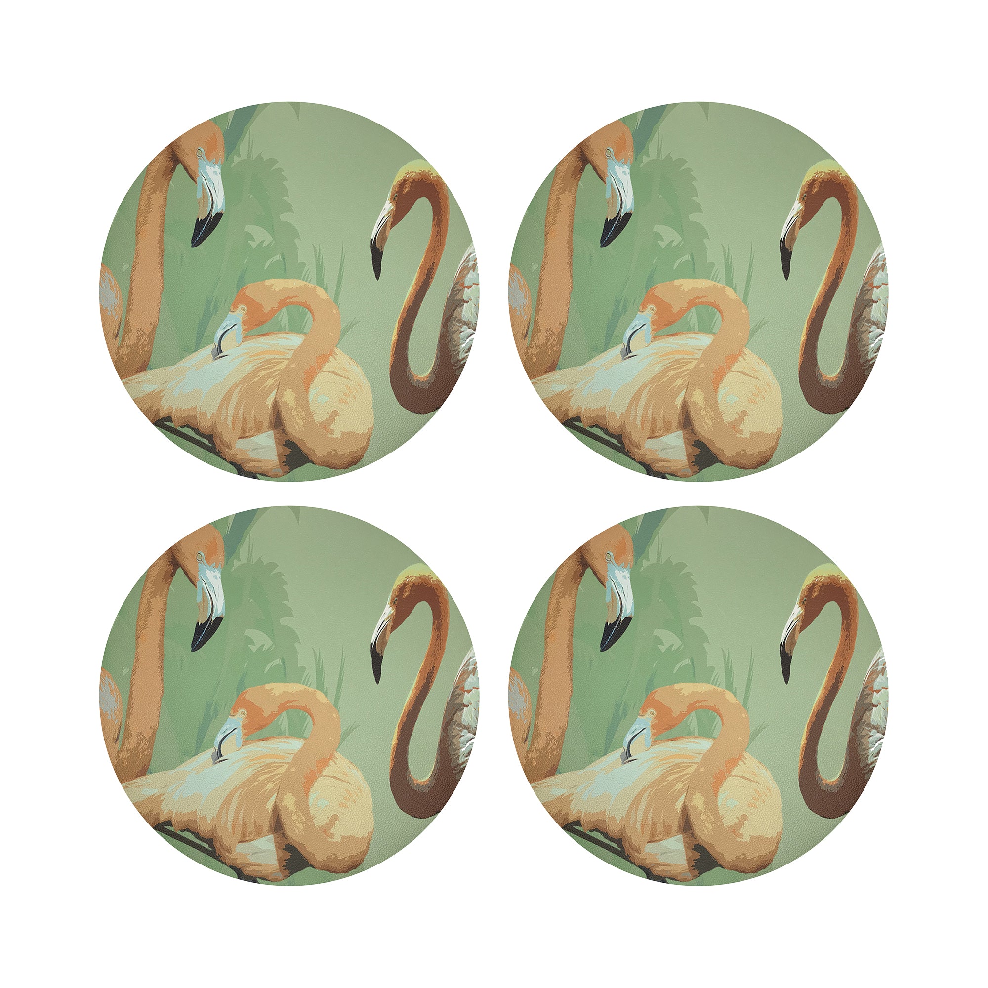Palm Springs Granada 16" Round Pebble Placemats, Set of 4 - nicolettemayer.com