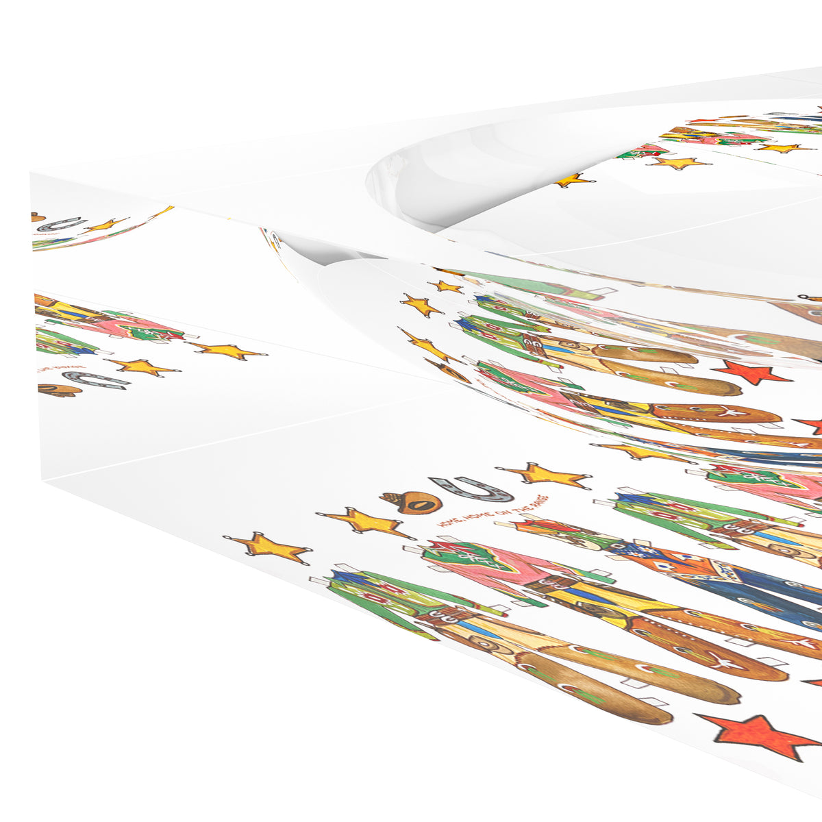 Paper Dolls Five Chaps XOXO Acrylic Candy Catchall Dish, 6 x 6 in., 8 x 8 in. by Nicolette Mayer