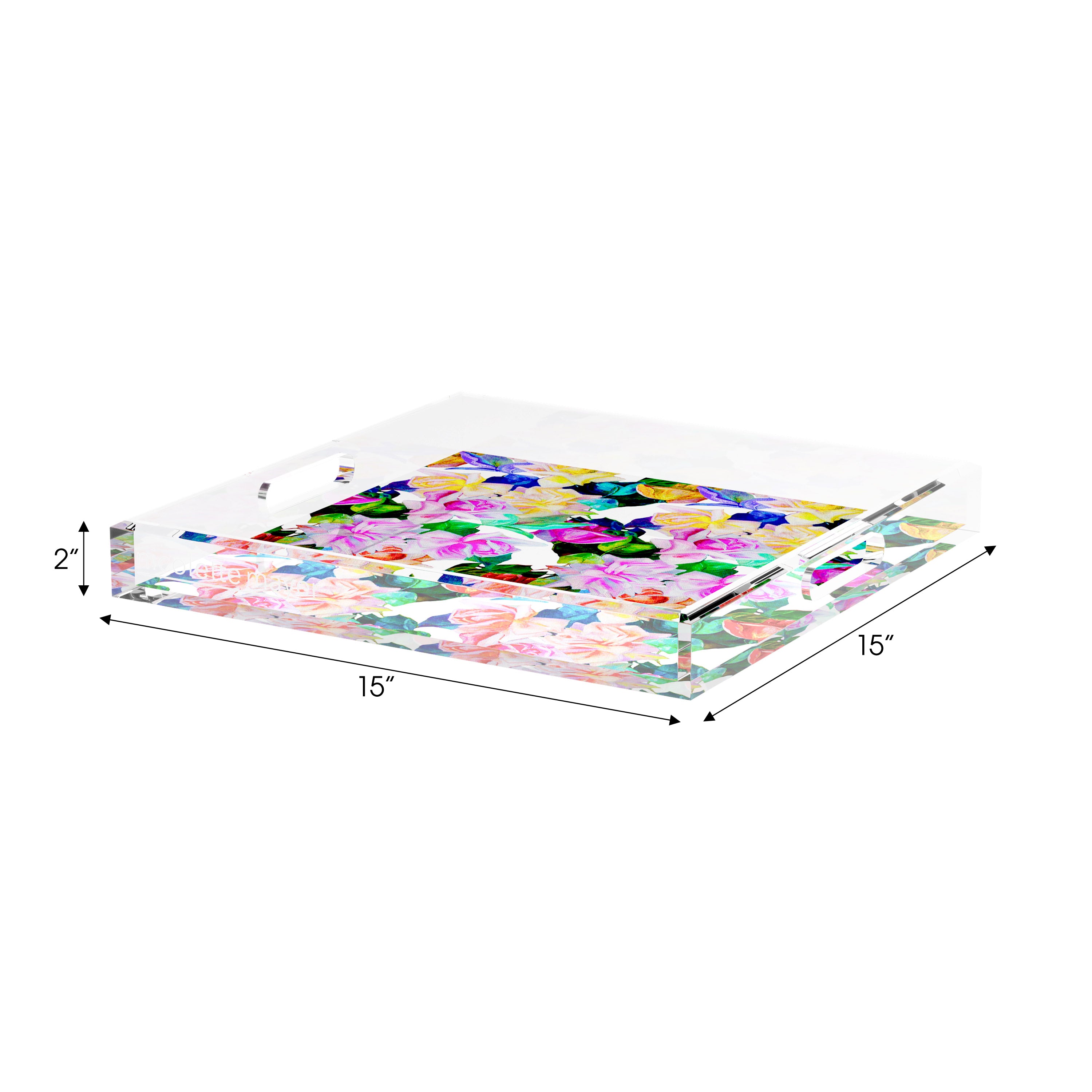 Passion Intenso 15X15 Acrylic Tray - nicolettemayer.com