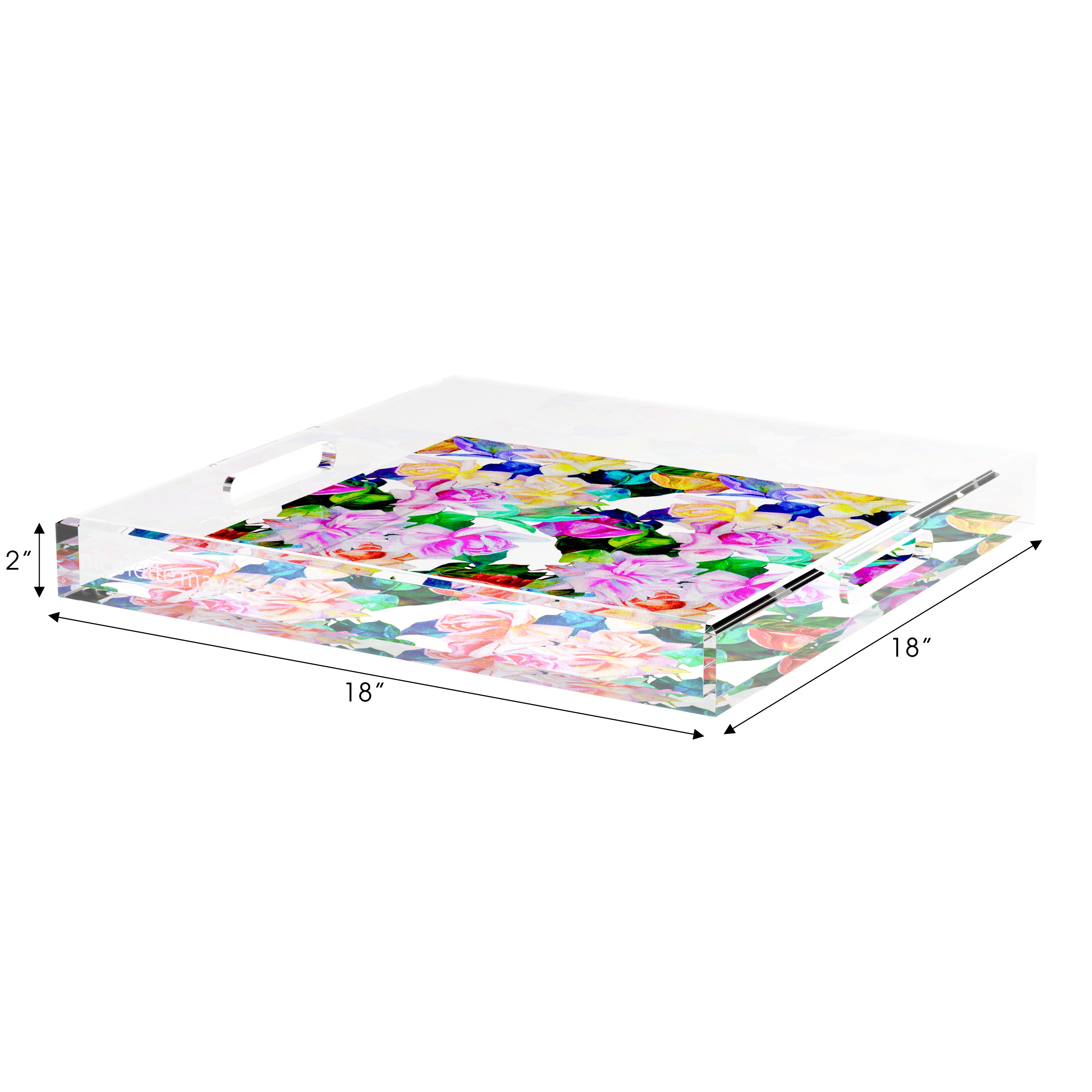Passion Intenso 18X18 Acrylic Tray - nicolettemayer.com