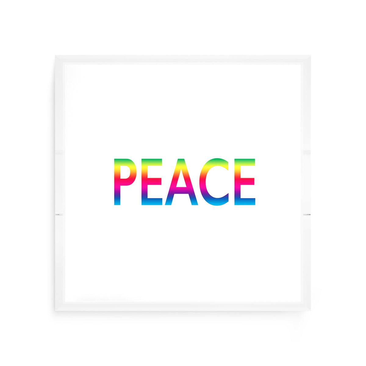 Peace Rainbow Acrylic Decorative Tray, 12 x 12 in. by Nicolette Mayer