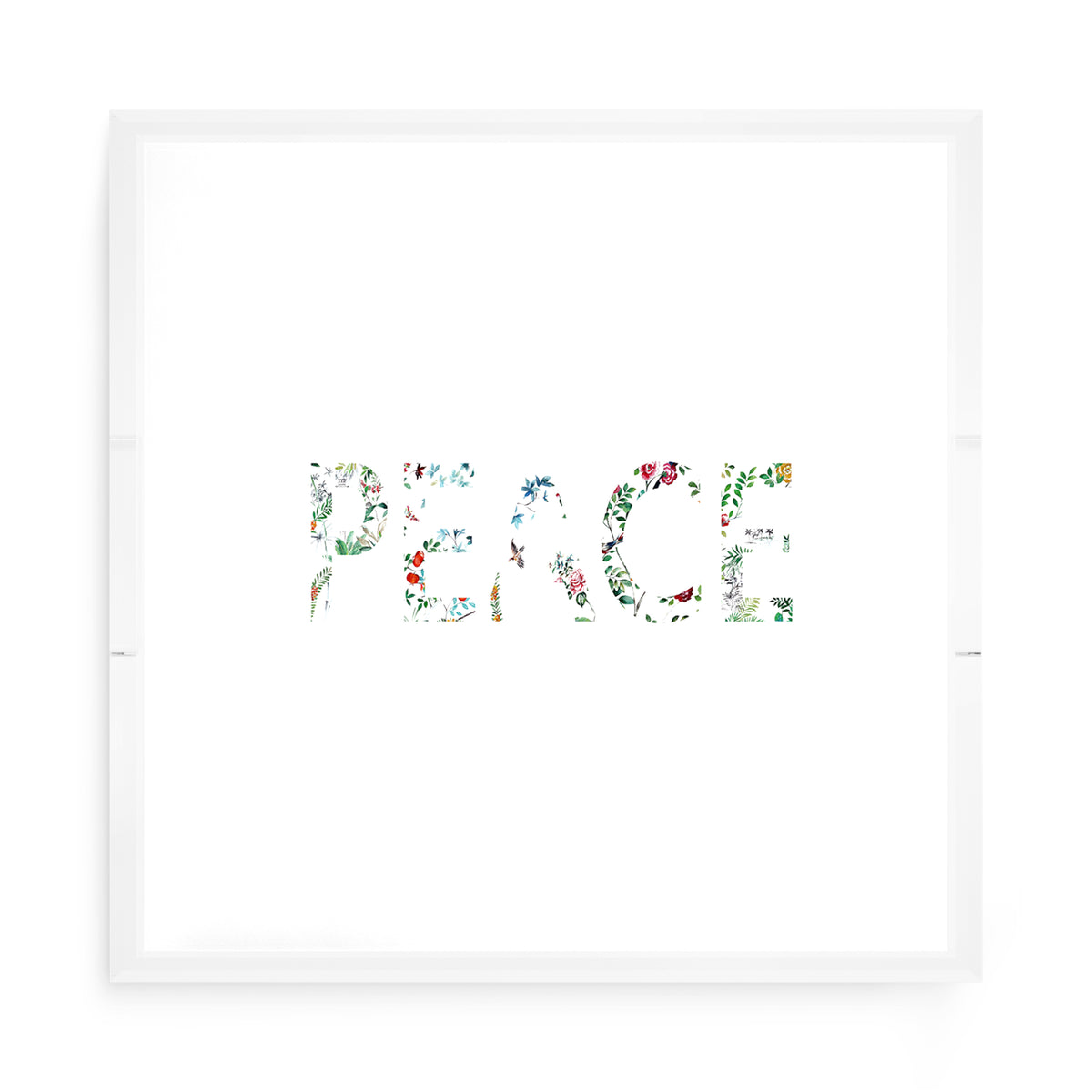 Peace Lost Pavillion Acrylic Decorative Tray, 15 x 15 in. by Nicolette Mayer