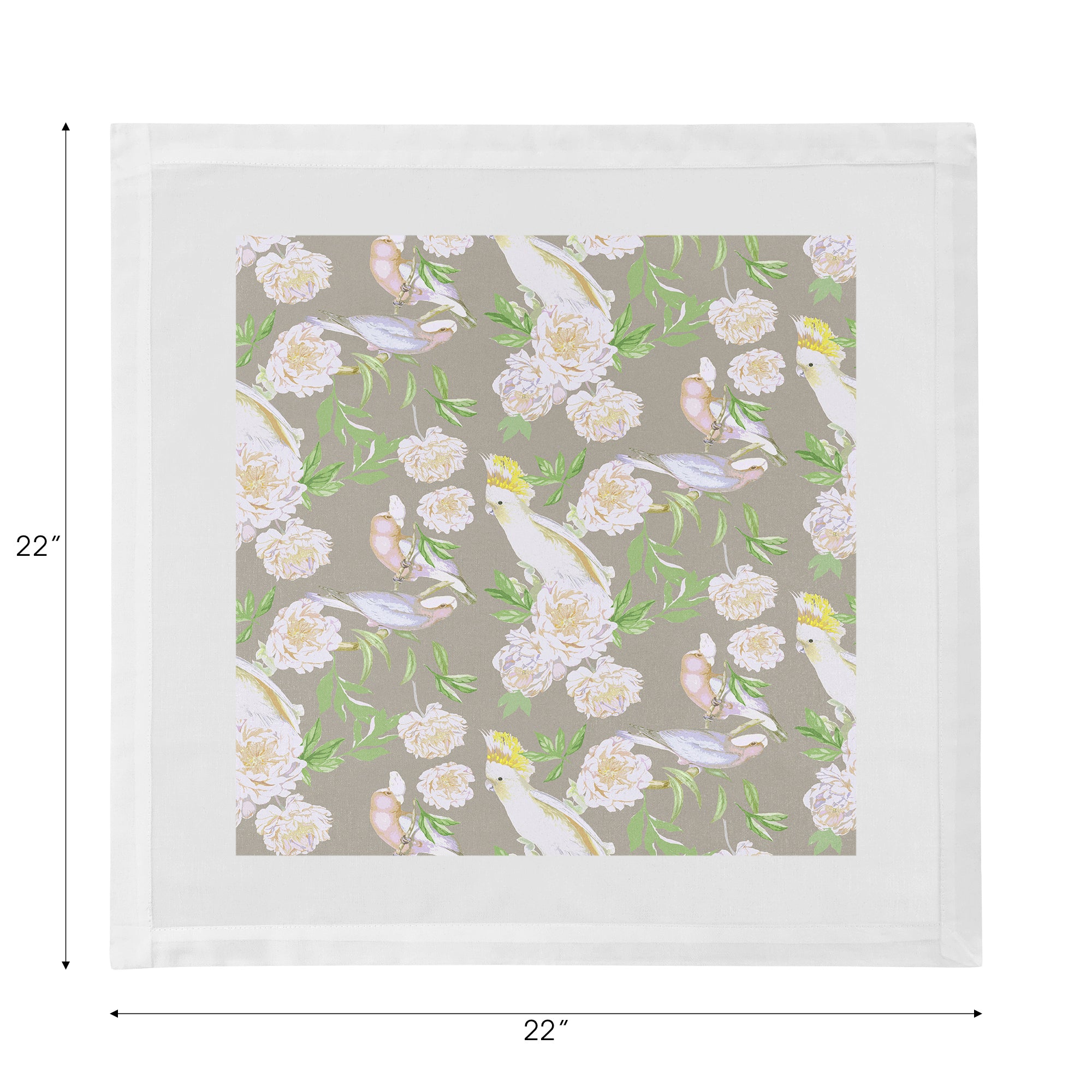 Peony Inspira Breakers Cotton Sateen Dinner Napkins - nicolettemayer.com