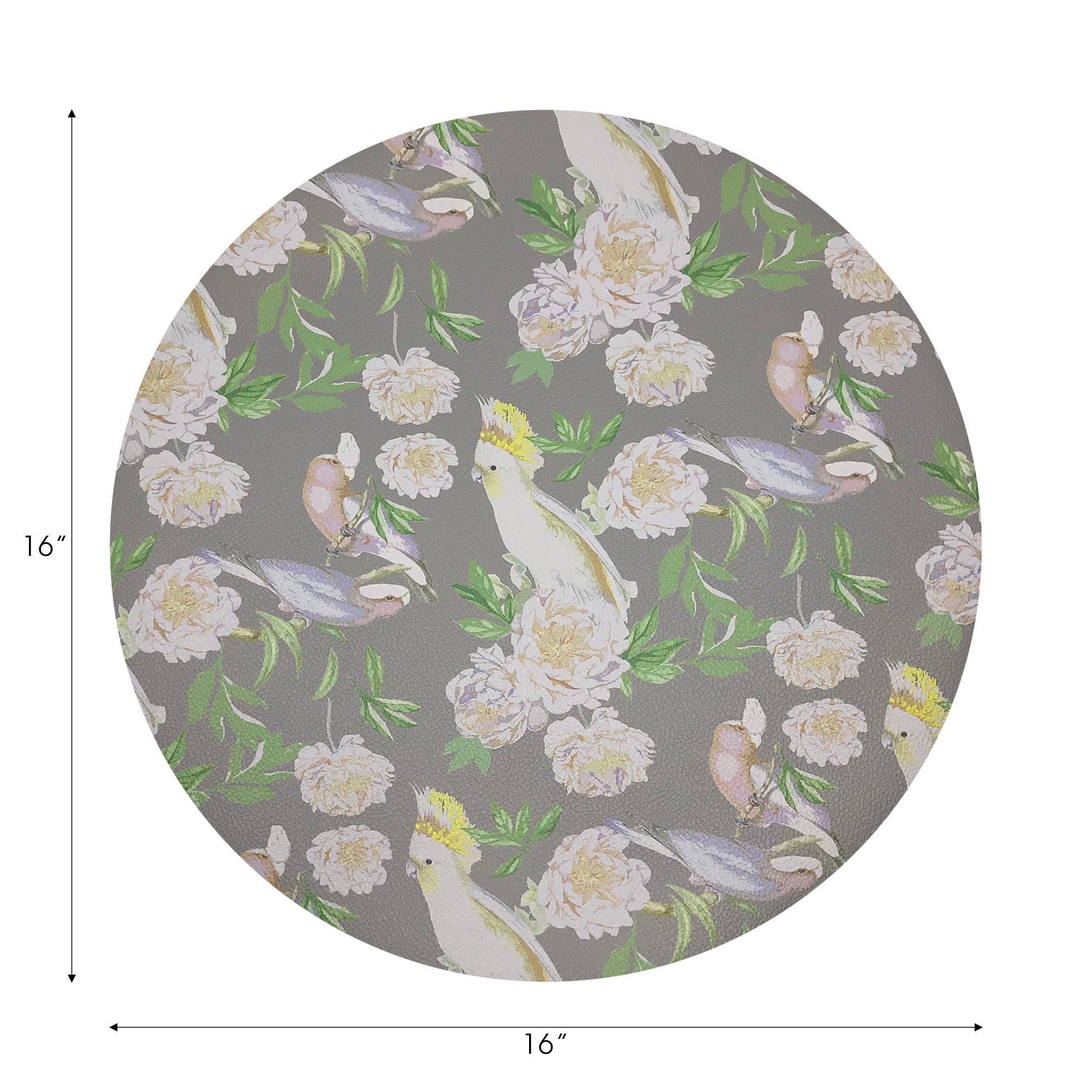 Peony Inspira Breakers 16" Round Pebble Placemats, Set of 4 - nicolettemayer.com