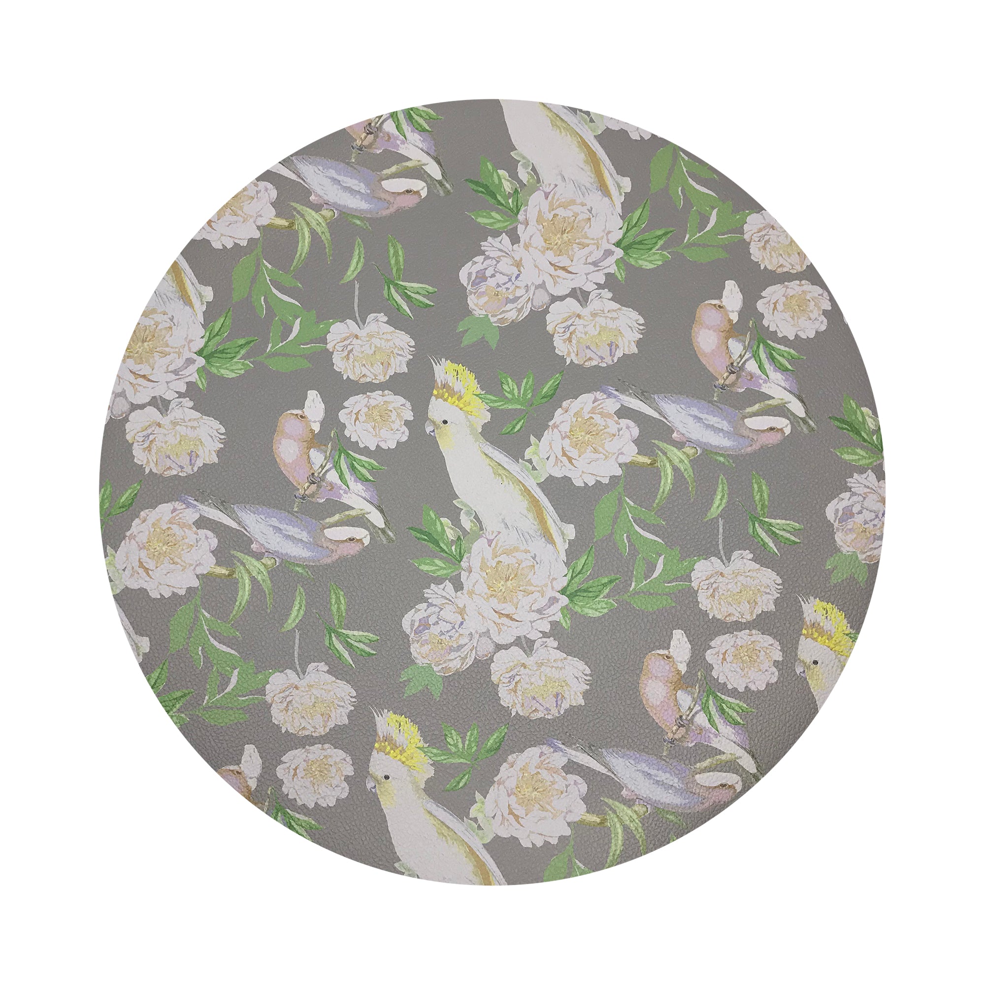 Peony Inspira Breakers 16" Round Pebble Placemats, Set of 4 - nicolettemayer.com