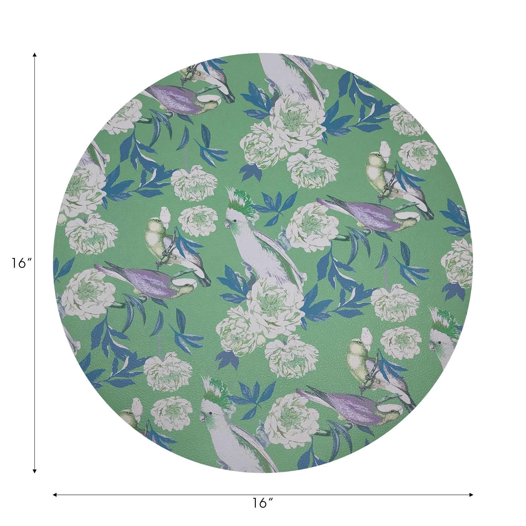 Peony Inspira Tropical 16" Round Pebble Placemats, Set of 4 - nicolettemayer.com