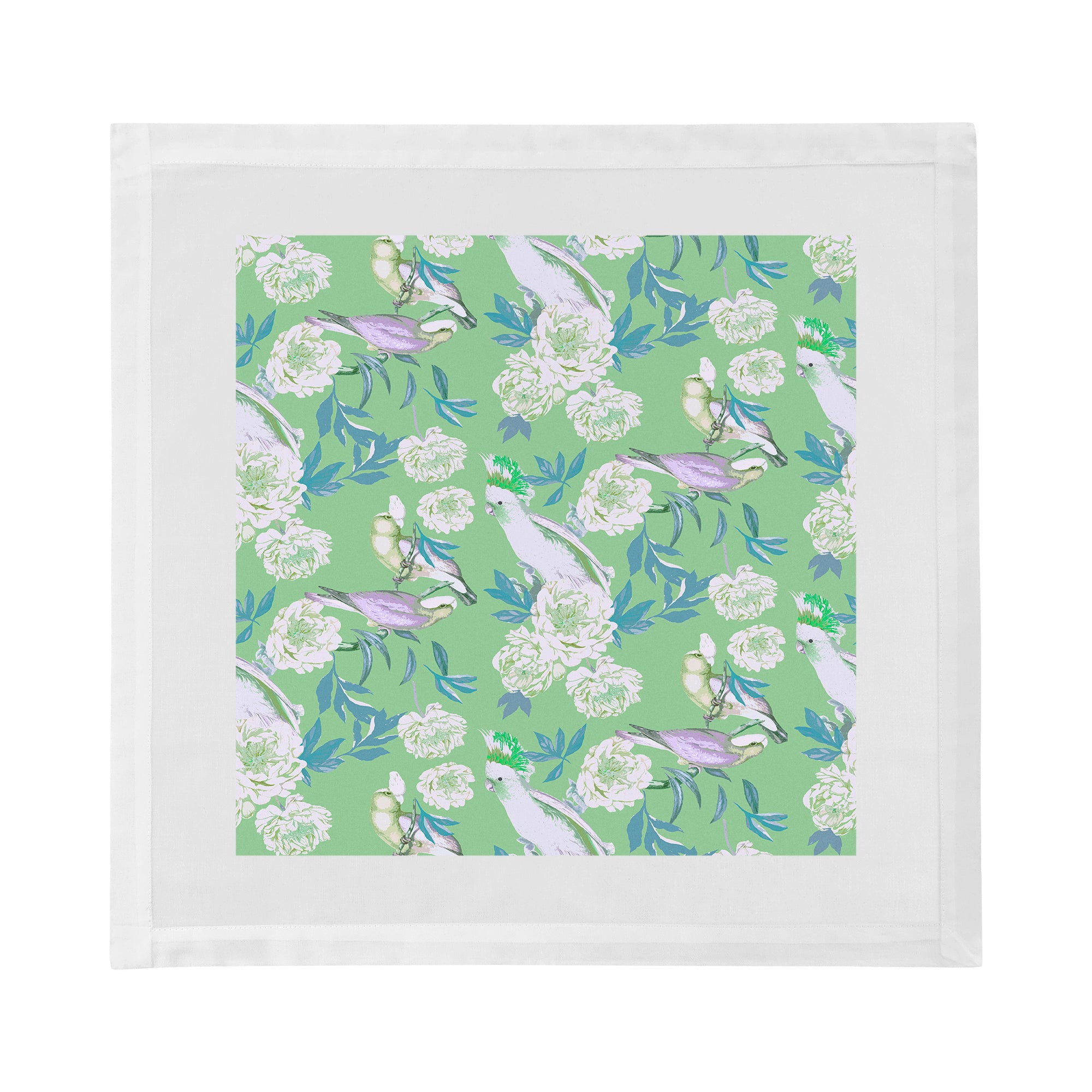 Peony Inspira Tropical Cotton Sateen Dinner Napkins