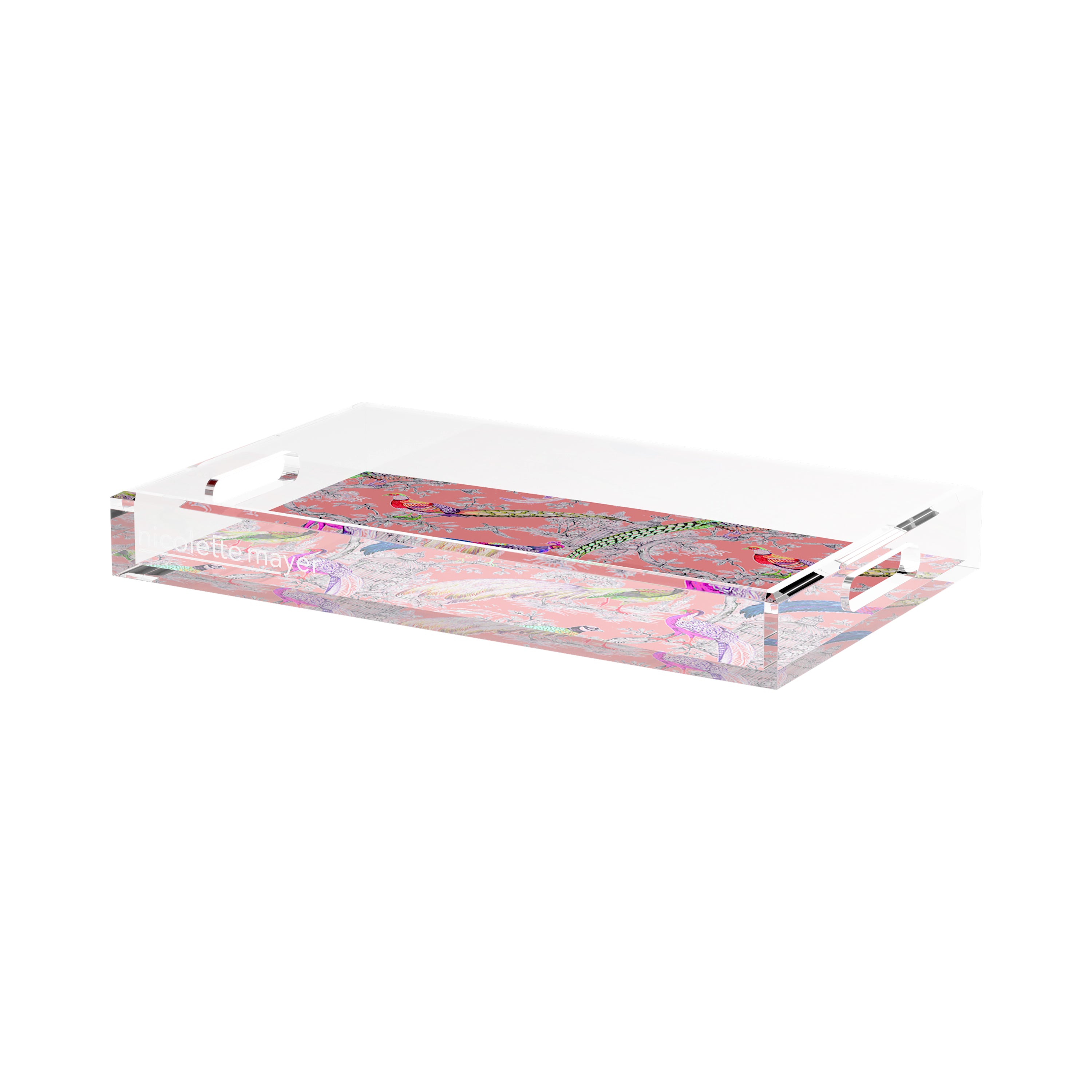 Pheasant Sauvage Loire 17X10.5 Acrylic Tray - nicolettemayer.com