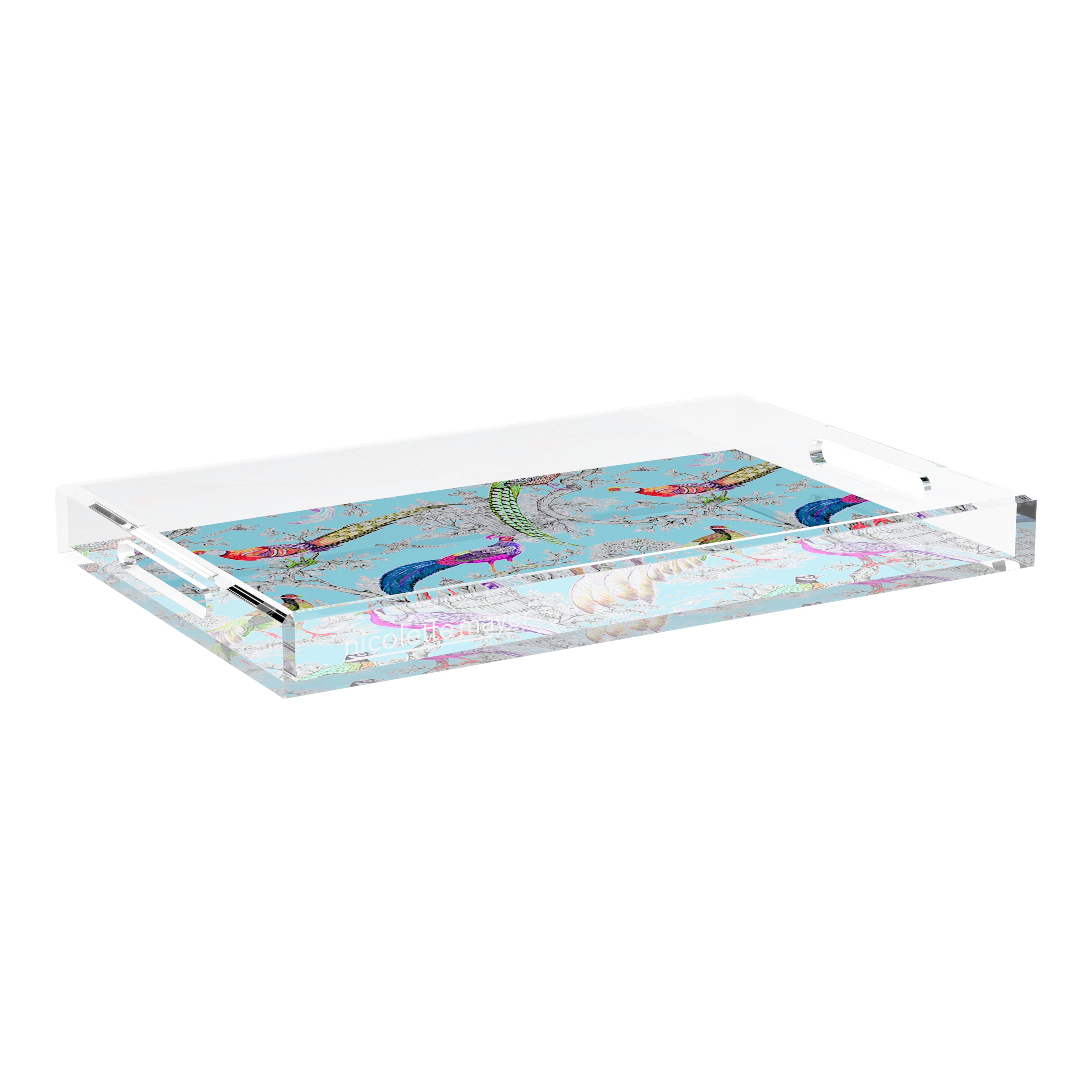 Pheasant Sauvage Orleans 22.5X14.5 Acrylic Tray - nicolettemayer.com