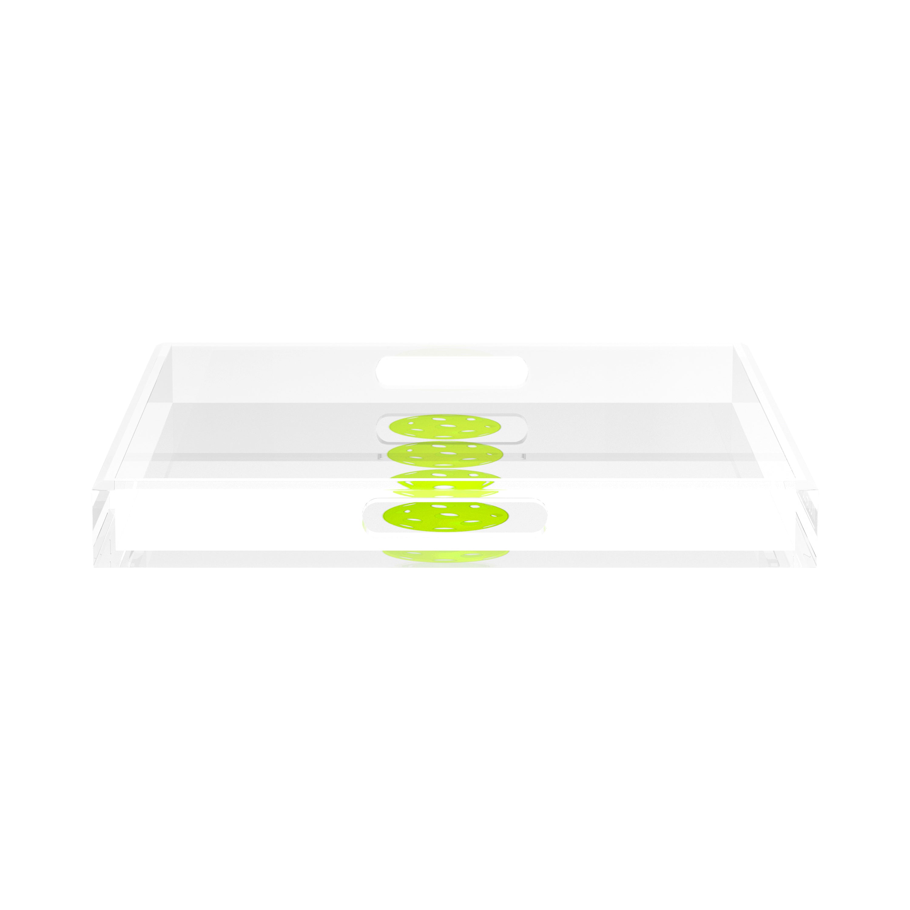 Pickelballs Acid Green 15X15 Acrylic Tray - nicolettemayer.com