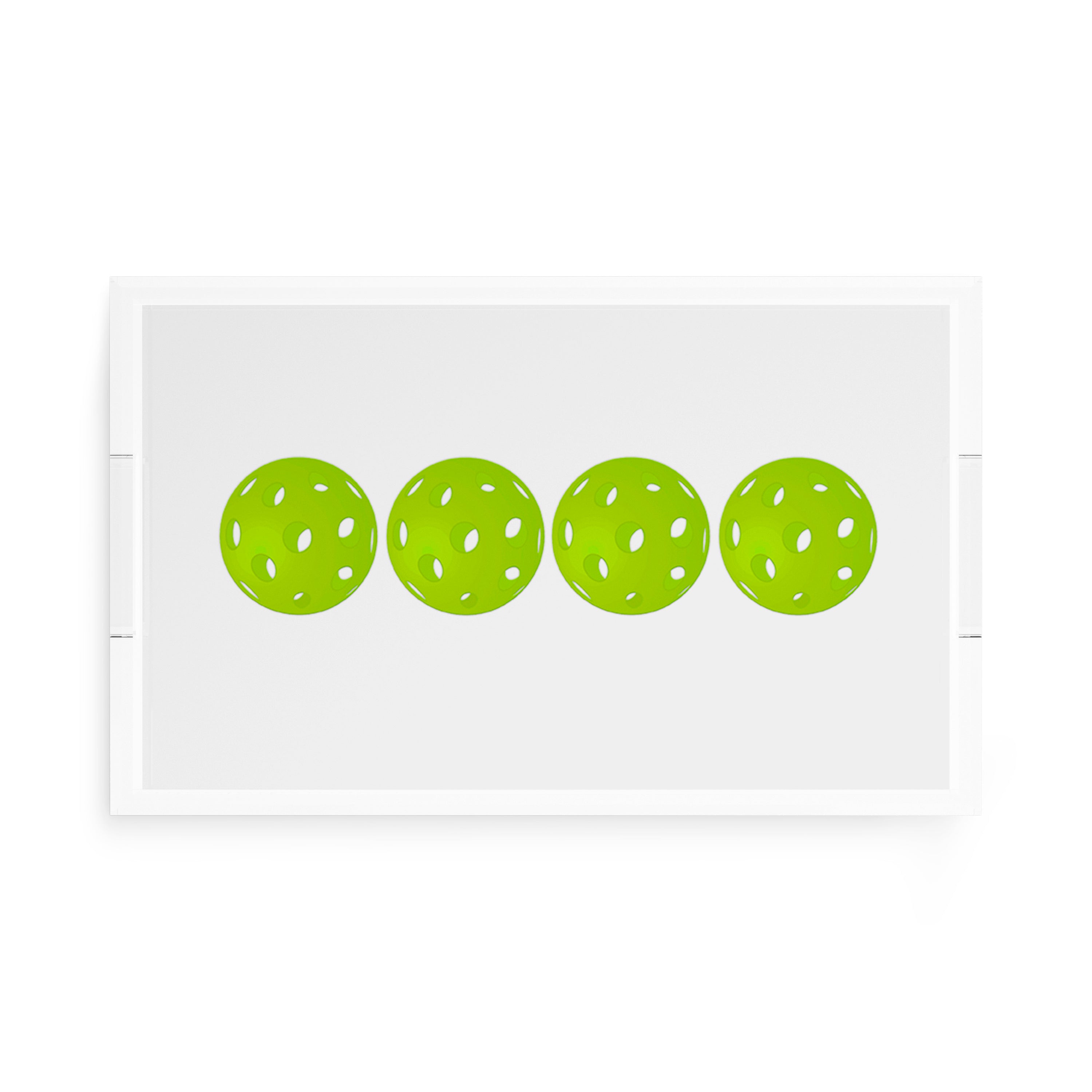 Pickelballs Acid Green 17X10.5 Acrylic Tray - nicolettemayer.com