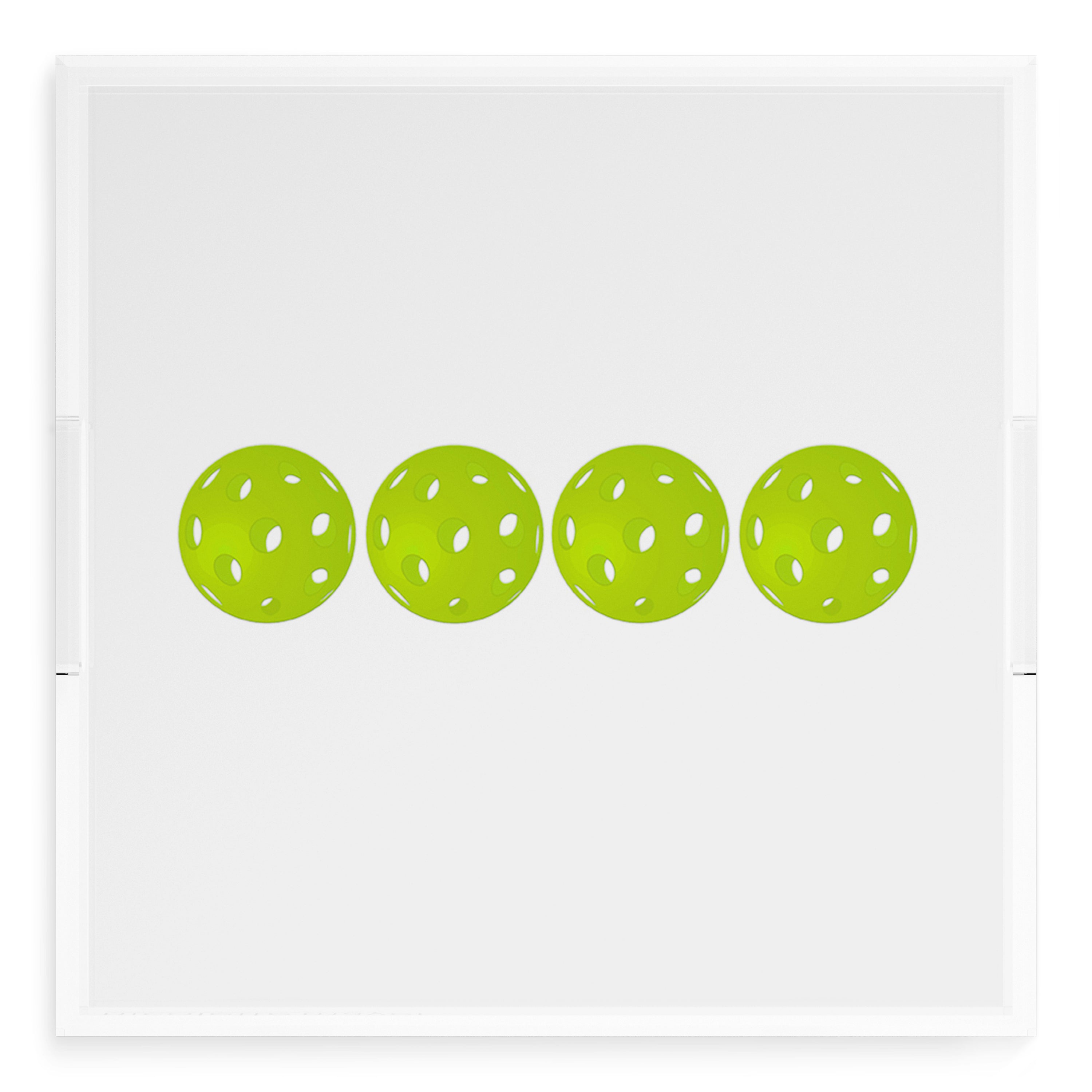 Pickelballs Acid Green 18X18 Acrylic Tray - nicolettemayer.com