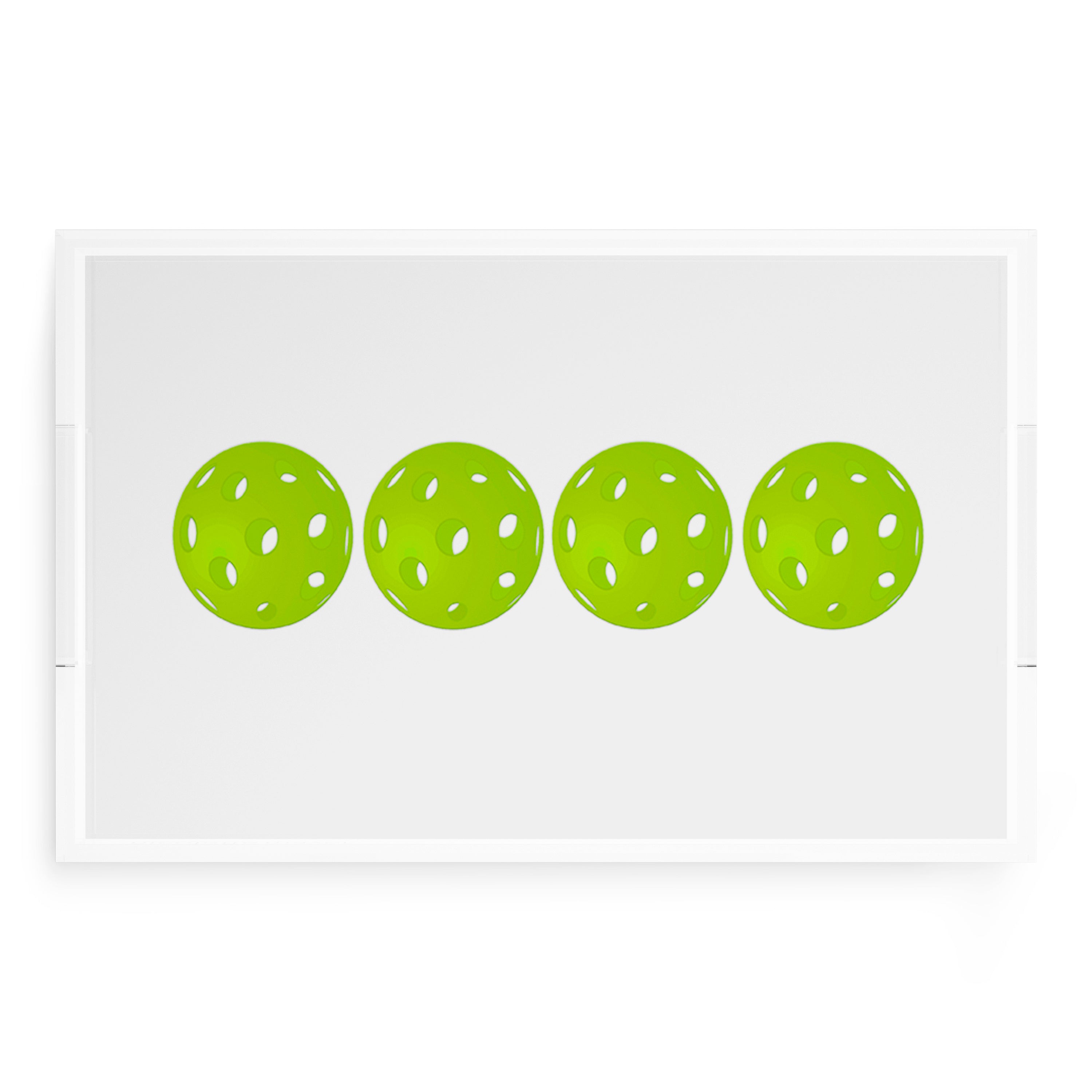 Pickelballs Acid Green 22.5x14.5 Acrylic Tray - nicolettemayer.com