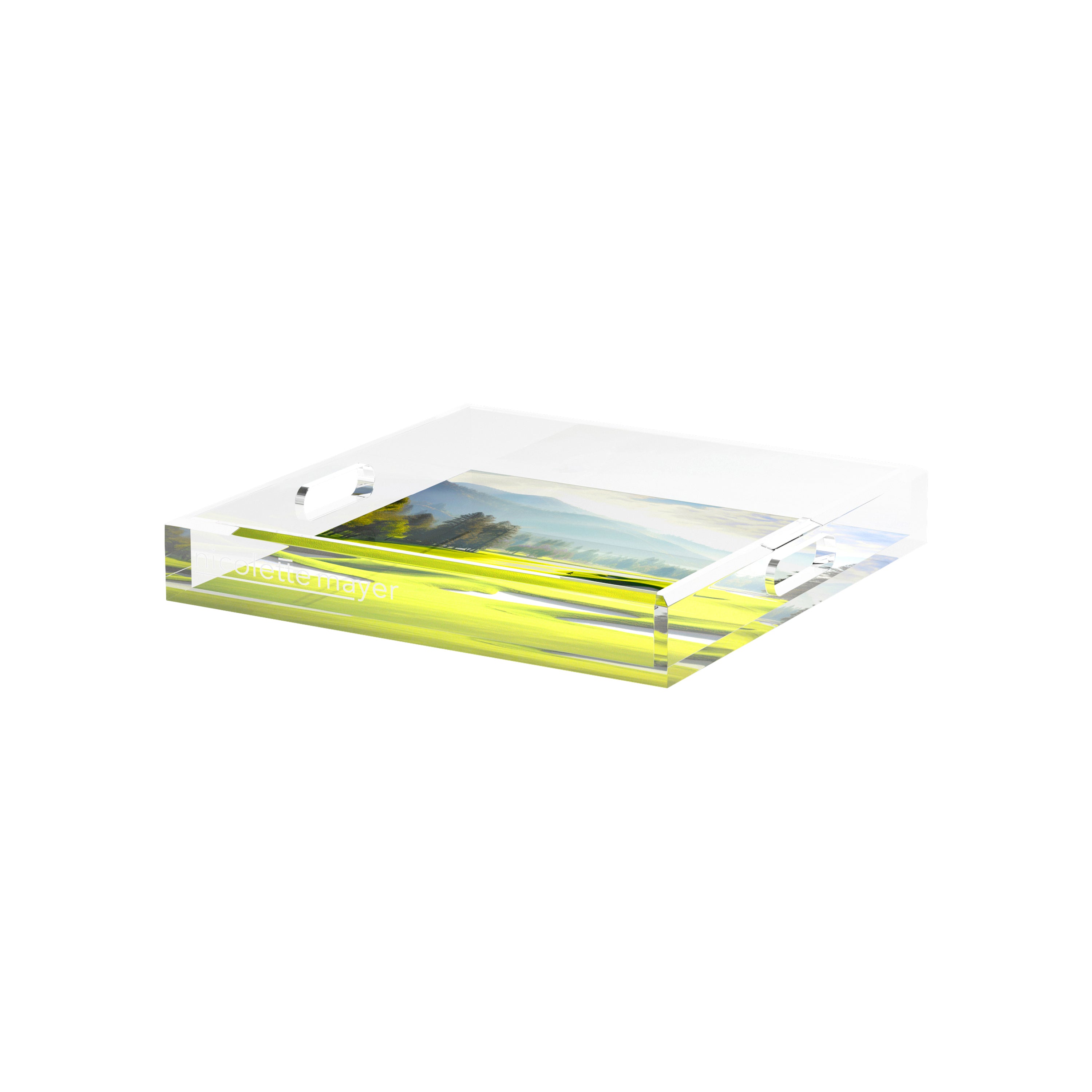 Golf Pin High 12X12 Acrylic Tray - nicolettemayer.com