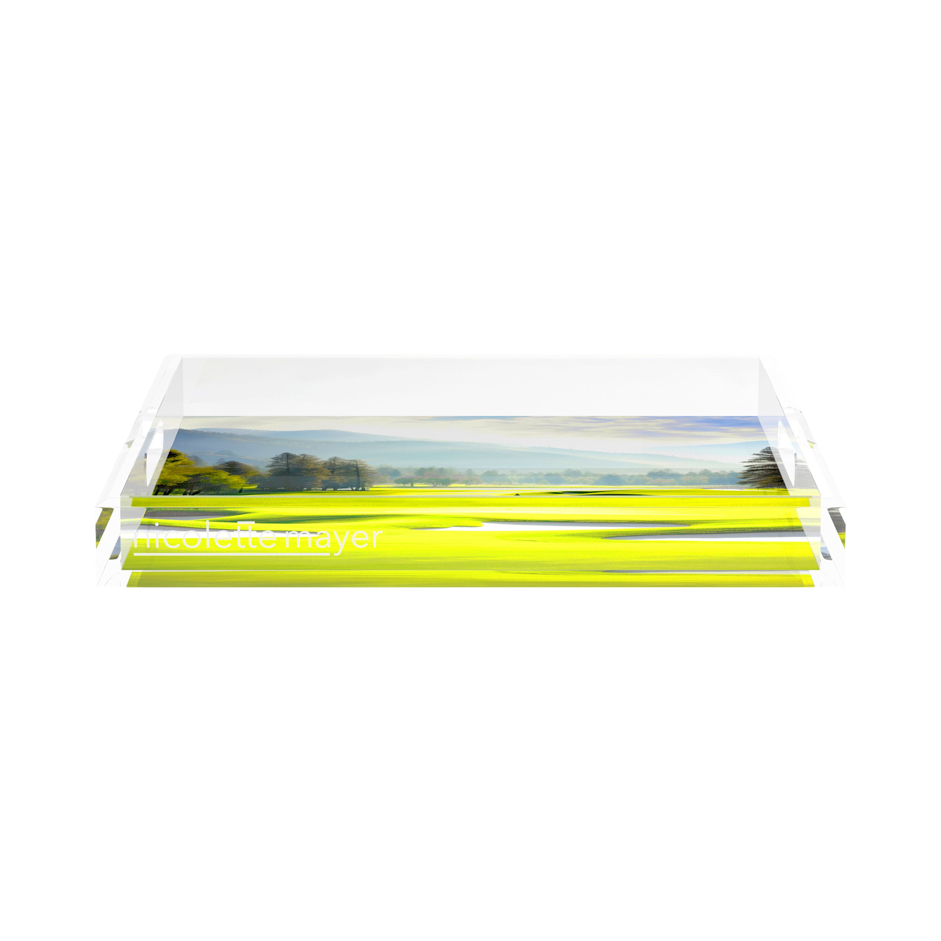 Golf Pin High 15X15 Acrylic Tray - nicolettemayer.com