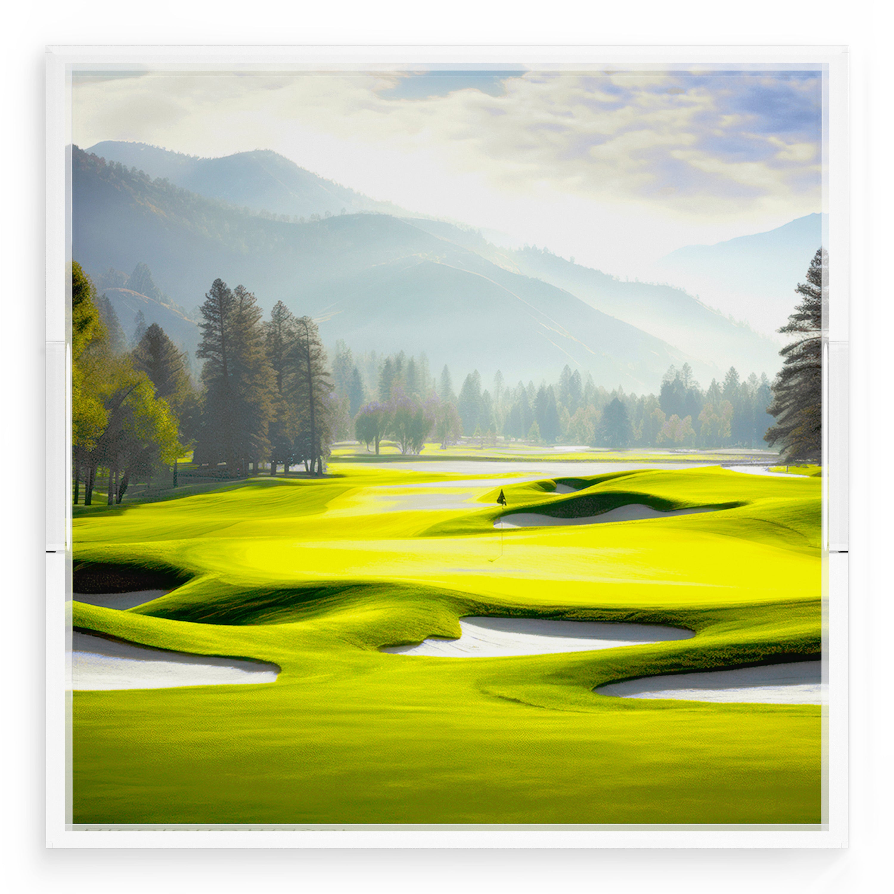 Golf Pin High 18X18 Acrylic Tray - nicolettemayer.com