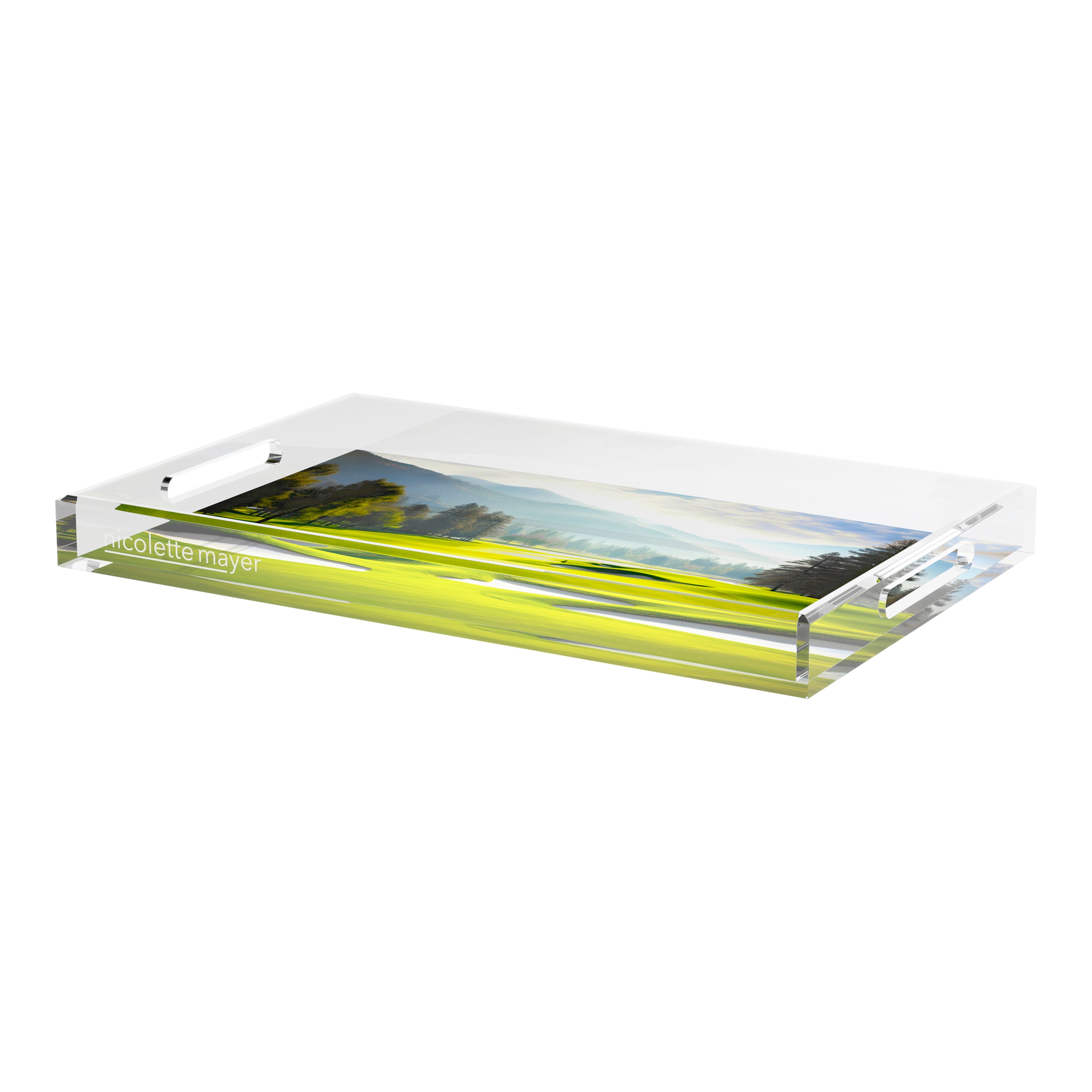 Golf Pin High 22.5x14.5 Acrylic Tray - nicolettemayer.com