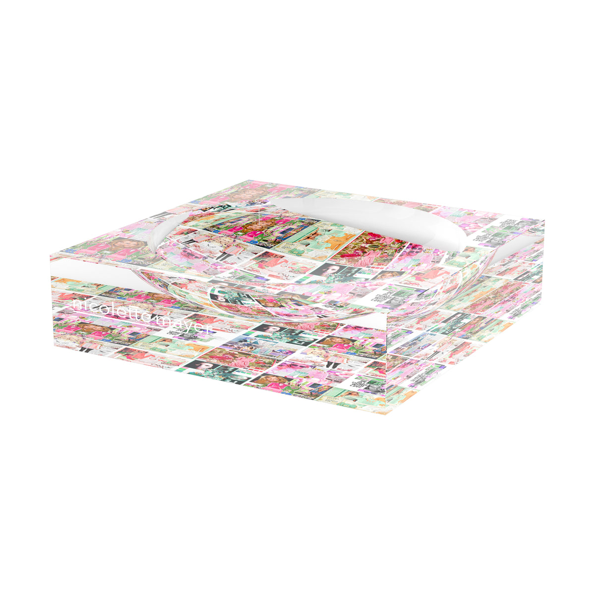 Pink Is The New Black Acrylic Candy Catchall Dish