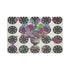 Pistals Metal Bouquet Rectangle 17" Rectangle Pebble Placemats, Set Of 4 - nicolettemayer.com