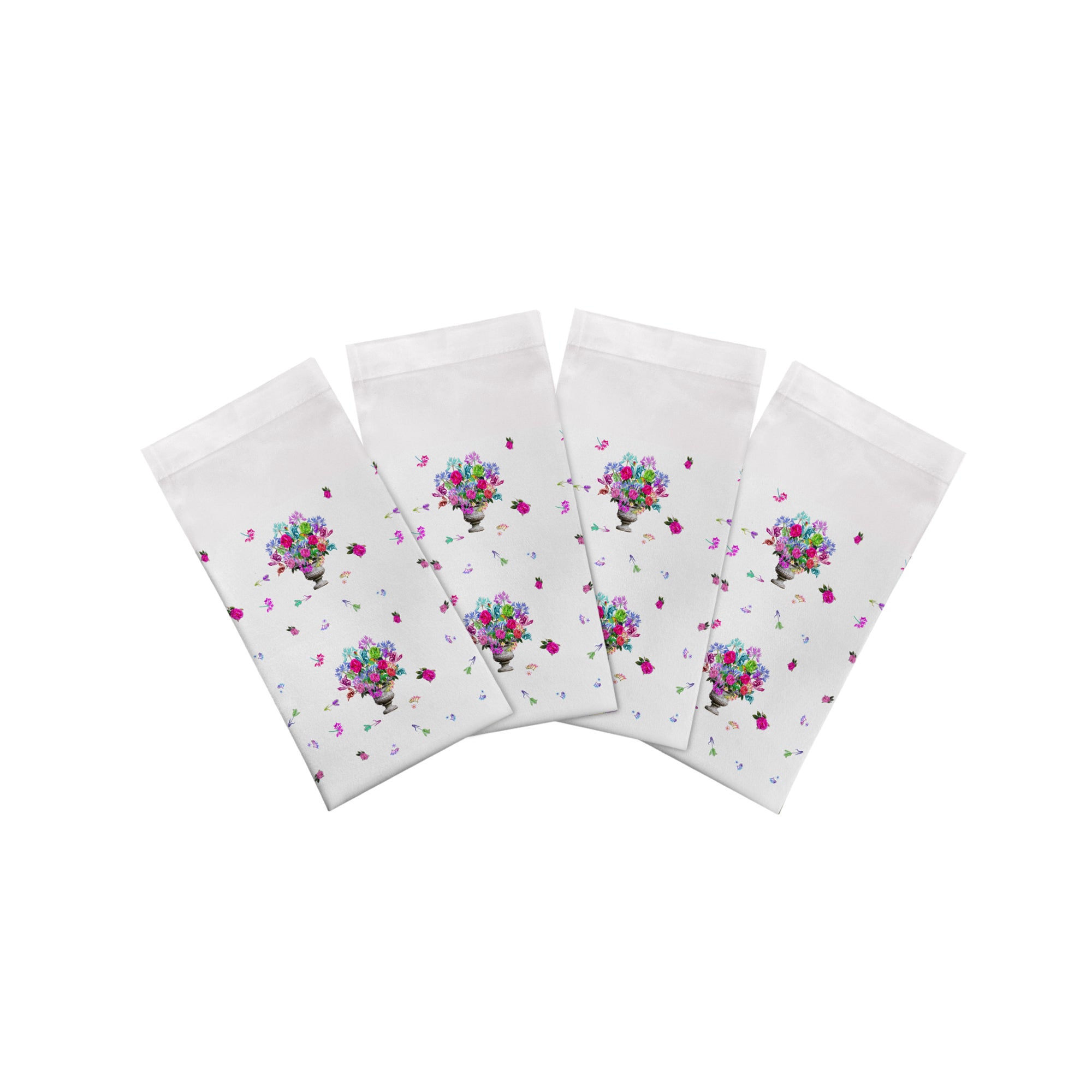 Pistils Small Bouquet Cotton Sateen Dinner Napkins