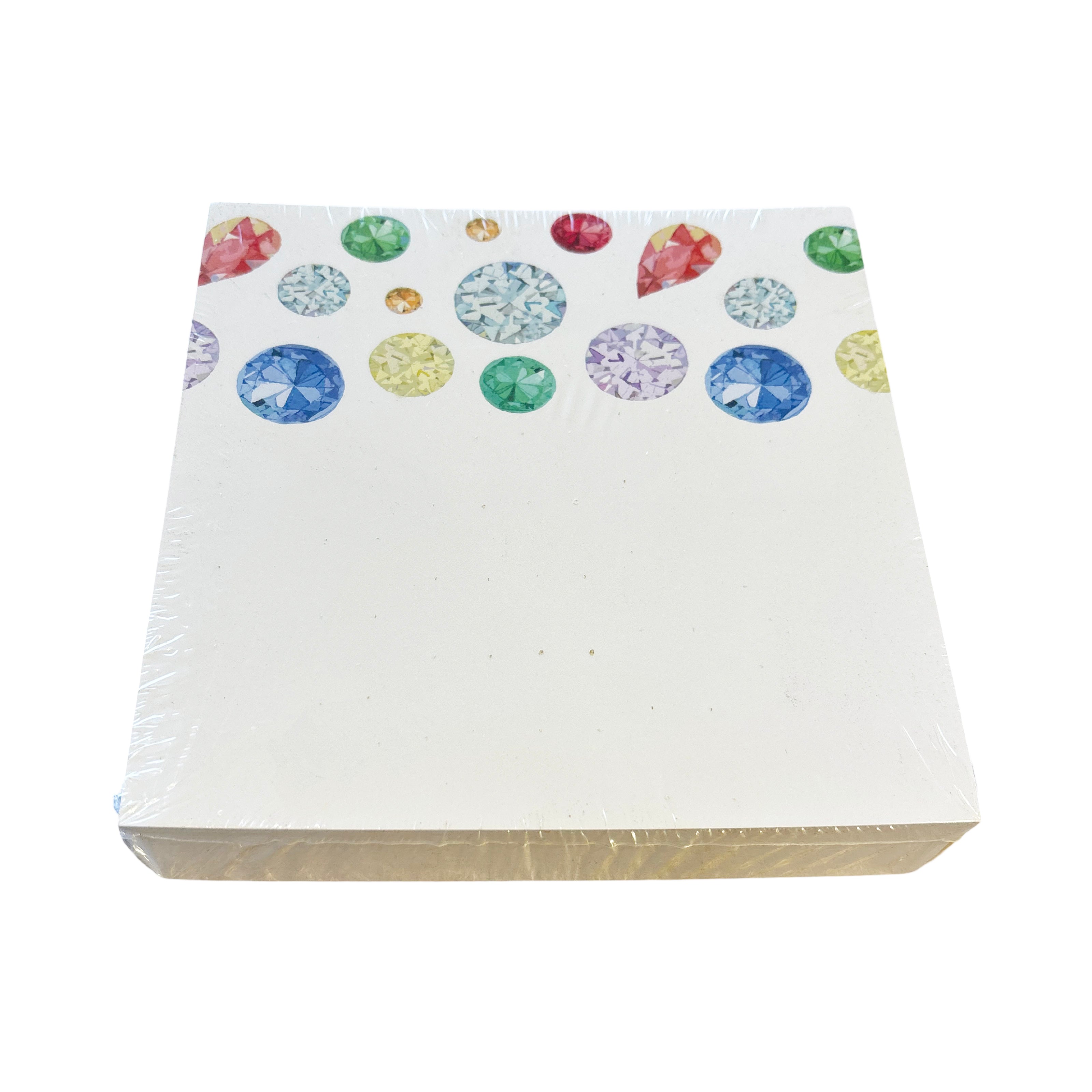 Jewel White Note Cards With Acrylic Holder