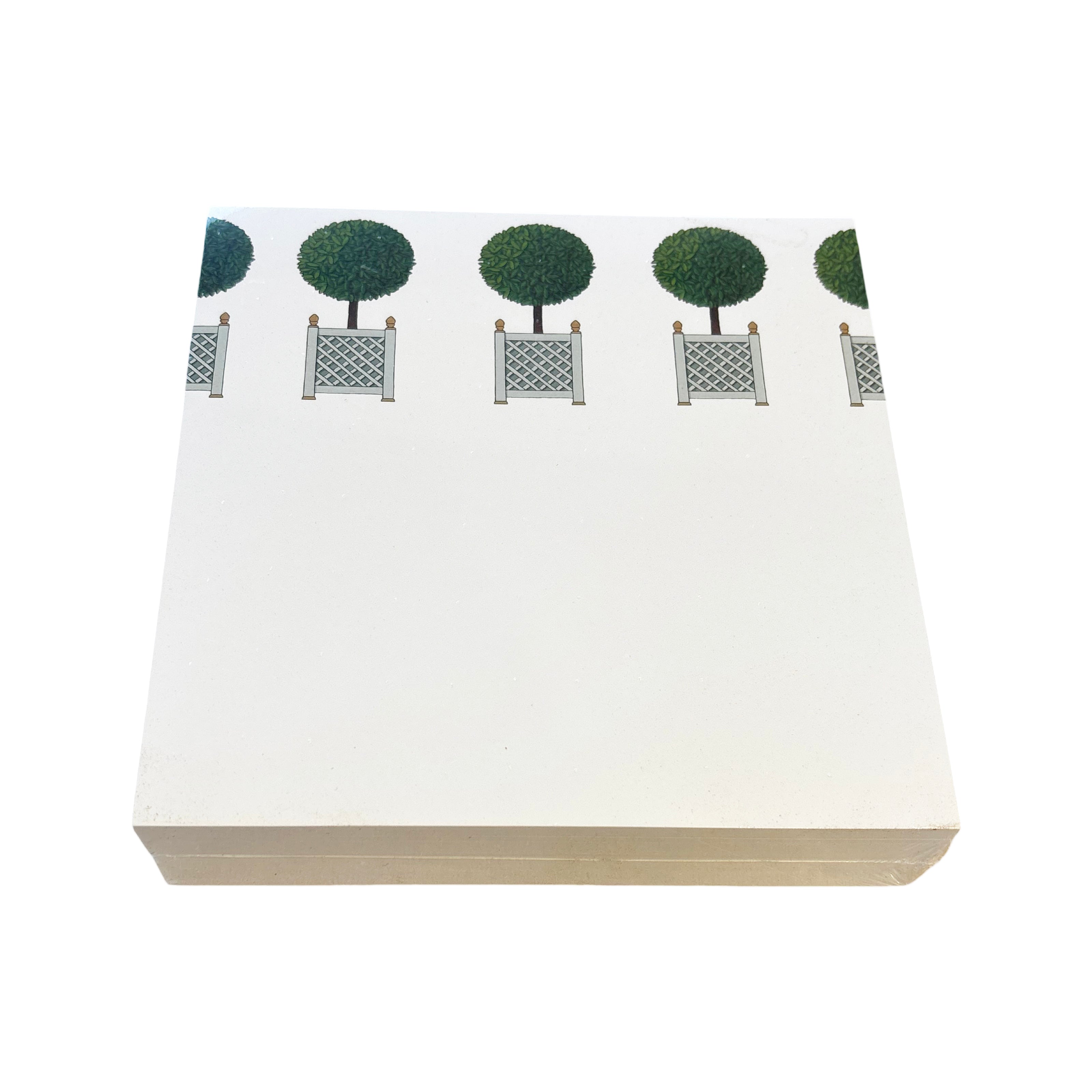 Topiary Note Cards With Acrylic Holder