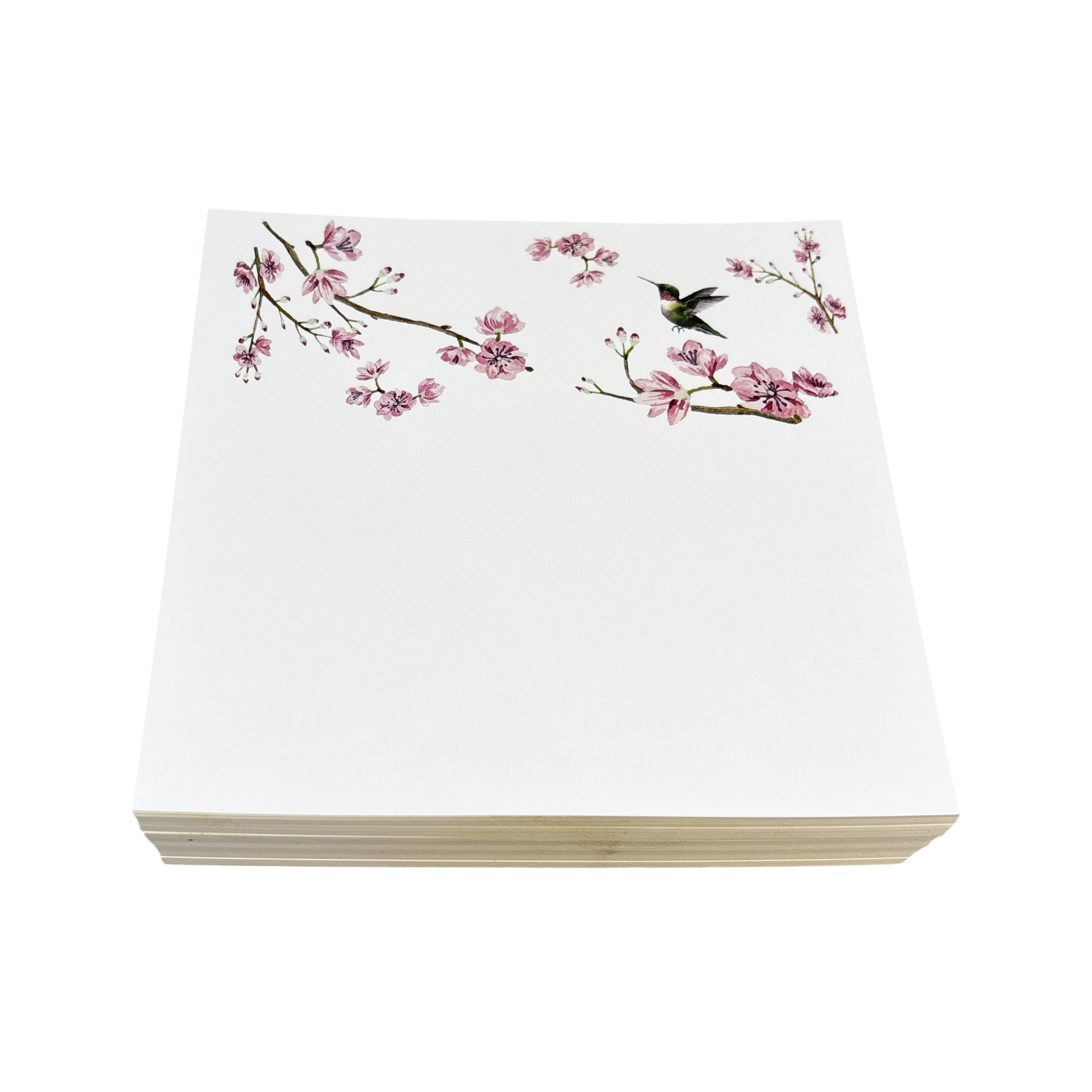 Blossom Fantasia White Note Cards With Acrylic Holder
