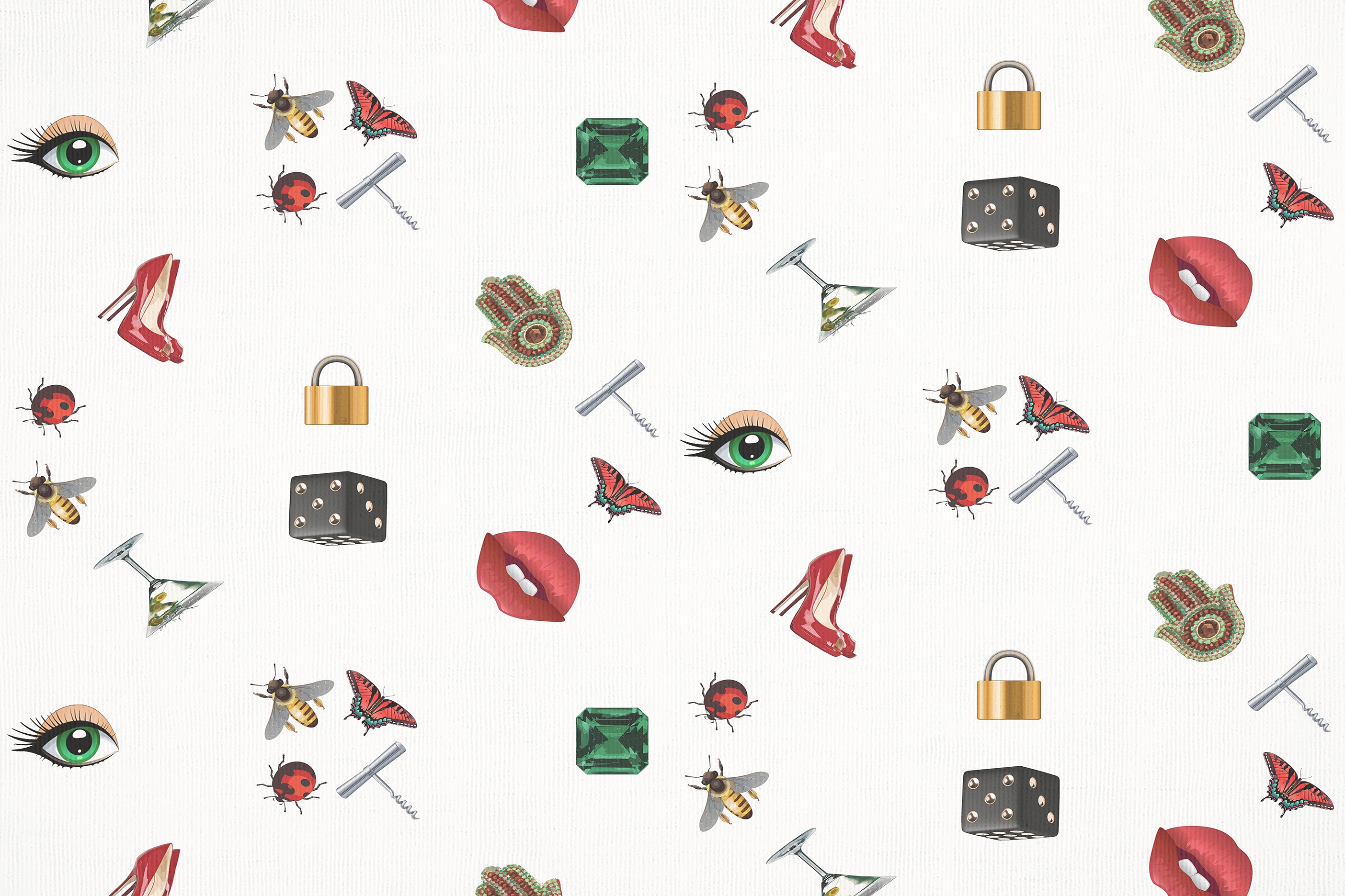 Waschbarer Chenille-Teppich „Precise Edge“ in Weiß