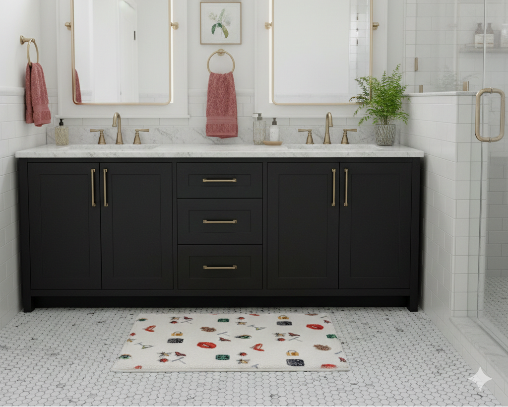 Precise Edge White Cloud Rectangle Washable Rug - nicolettemayer.com