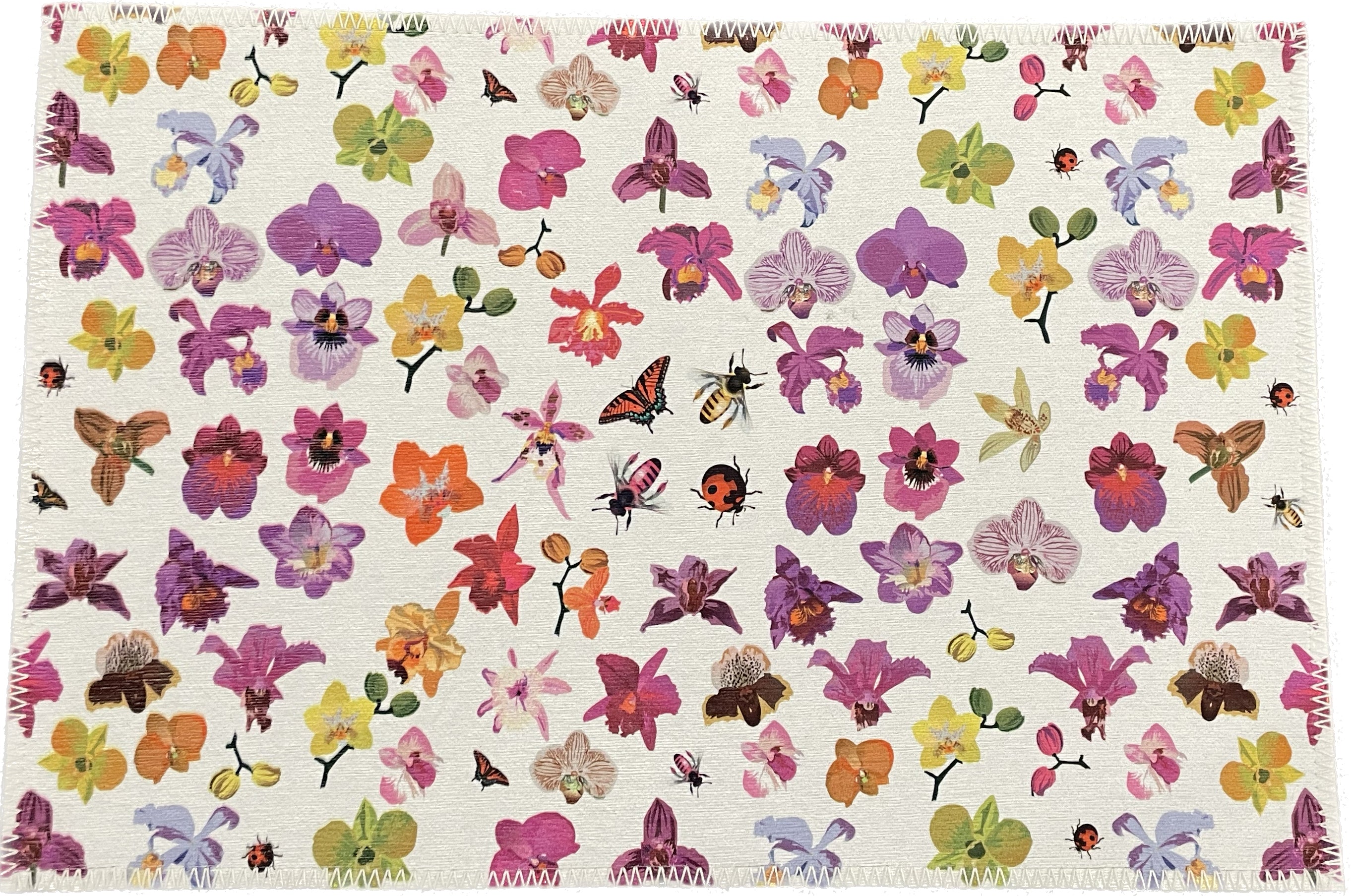 Precise Orchid Snow Chenille Washables Rug