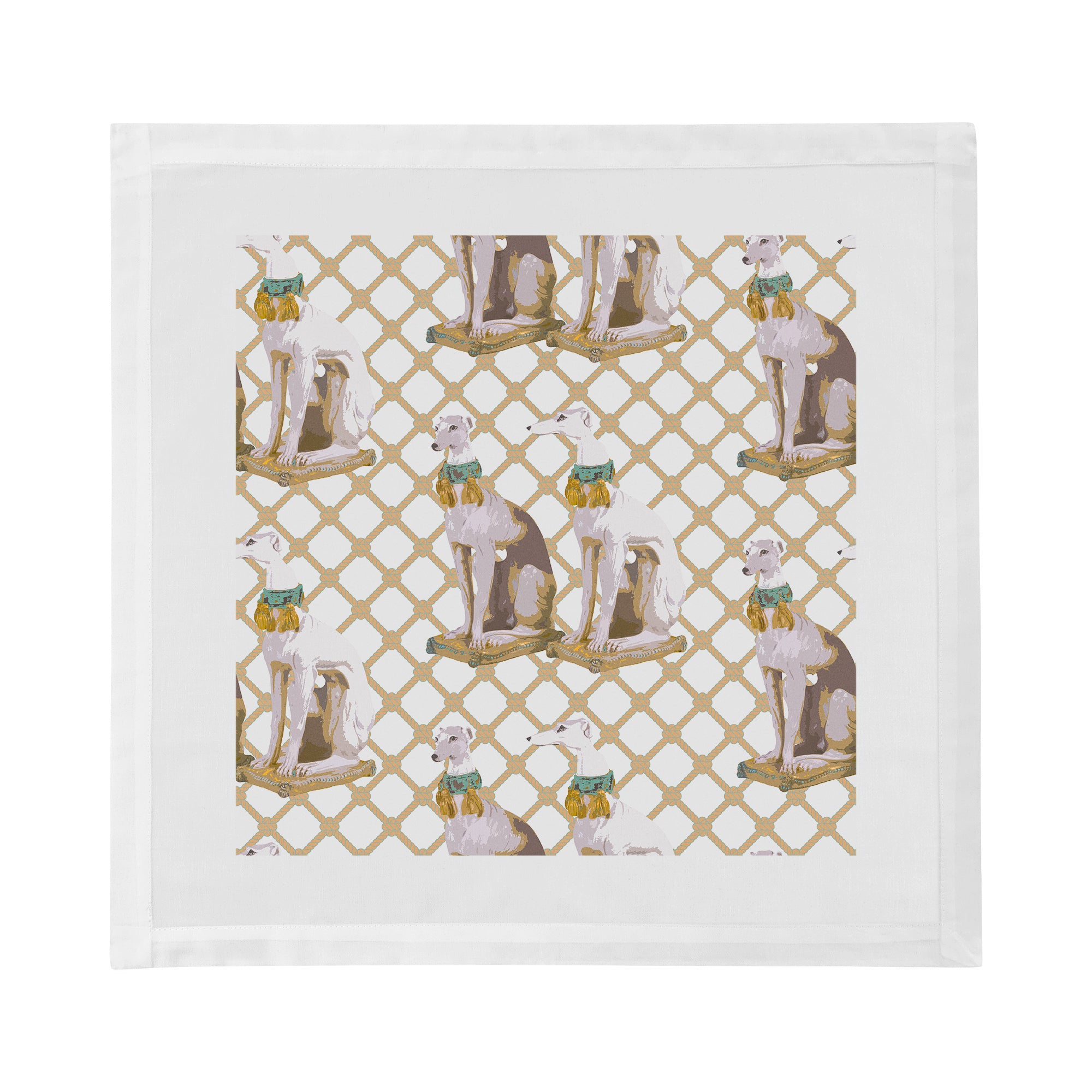 Regal Greyhound Luxe Cotton Sateen Dinner Napkins - nicolettemayer.com