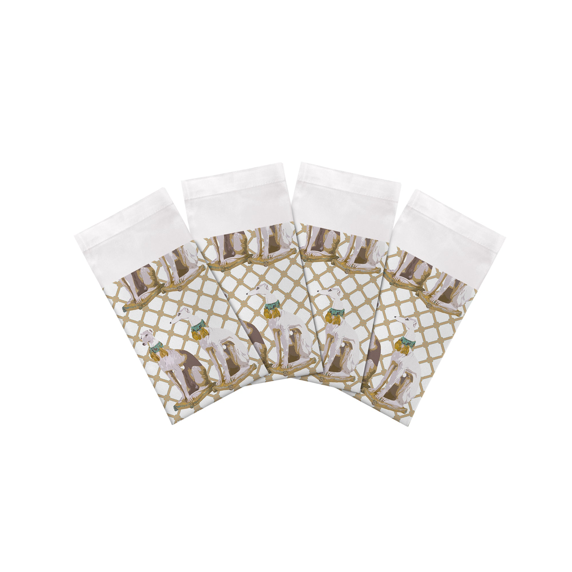 Regal Greyhound Luxe Cotton Sateen Dinner Napkins - nicolettemayer.com