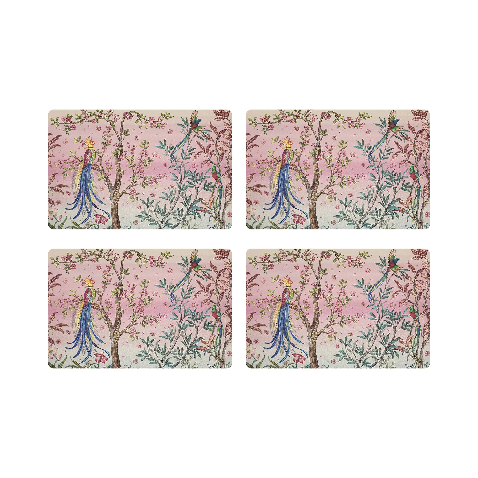 Resplendent Quesal Prism 17.5" Rectangle Pebble Placemat, Set Of 4 - nicolettemayer.com