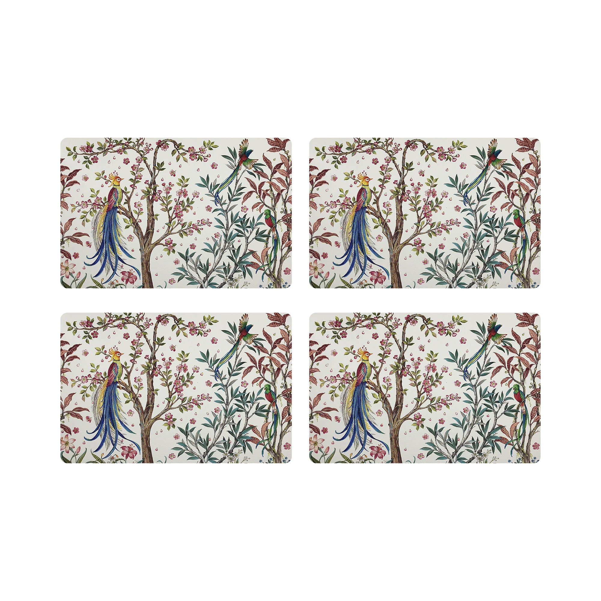 Resplendent Quesal White 17.5 Rectangle Pebble Placemat, Set Of 4 - nicolettemayer.com