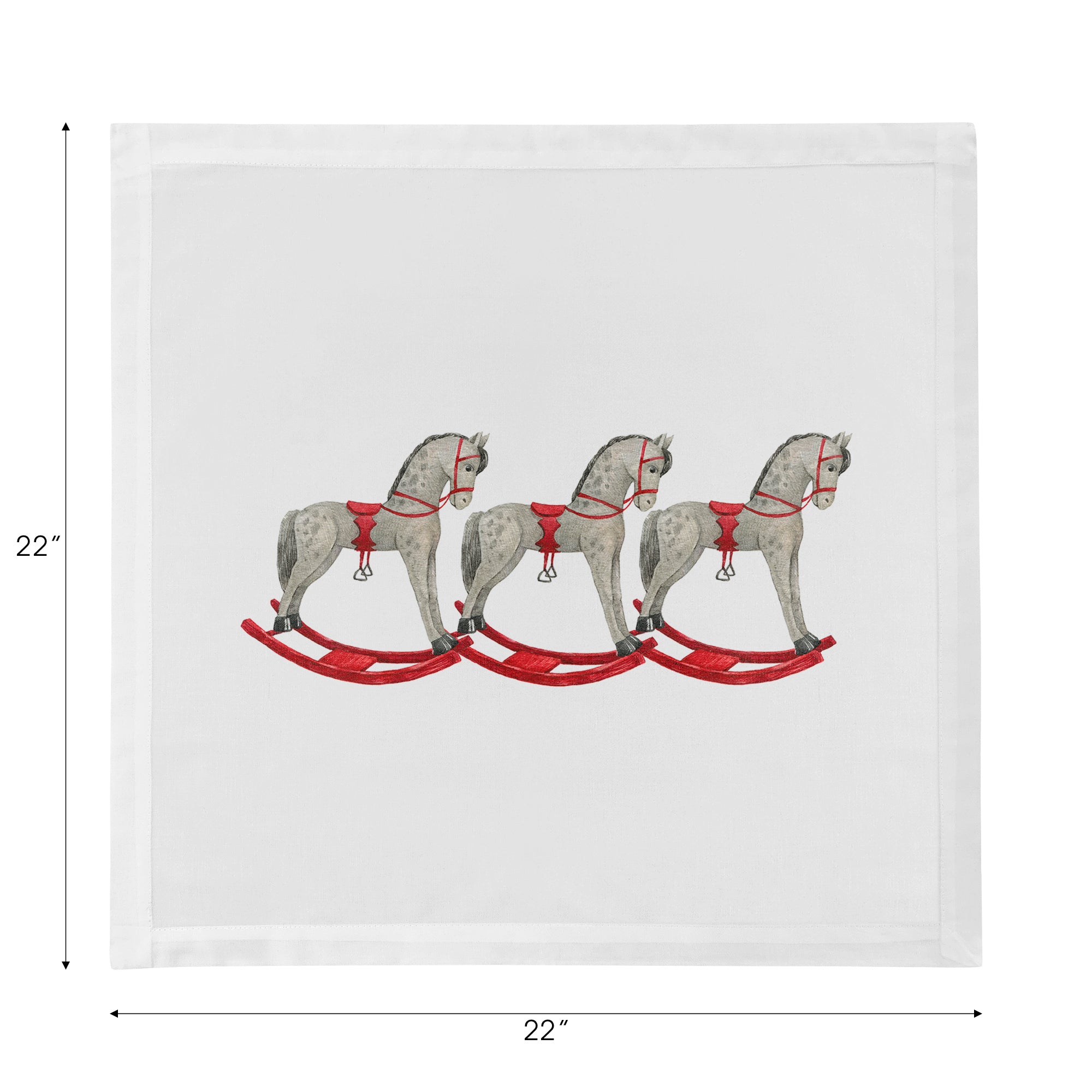 Rocking Horse Cotton Sateen Dinner Napkins