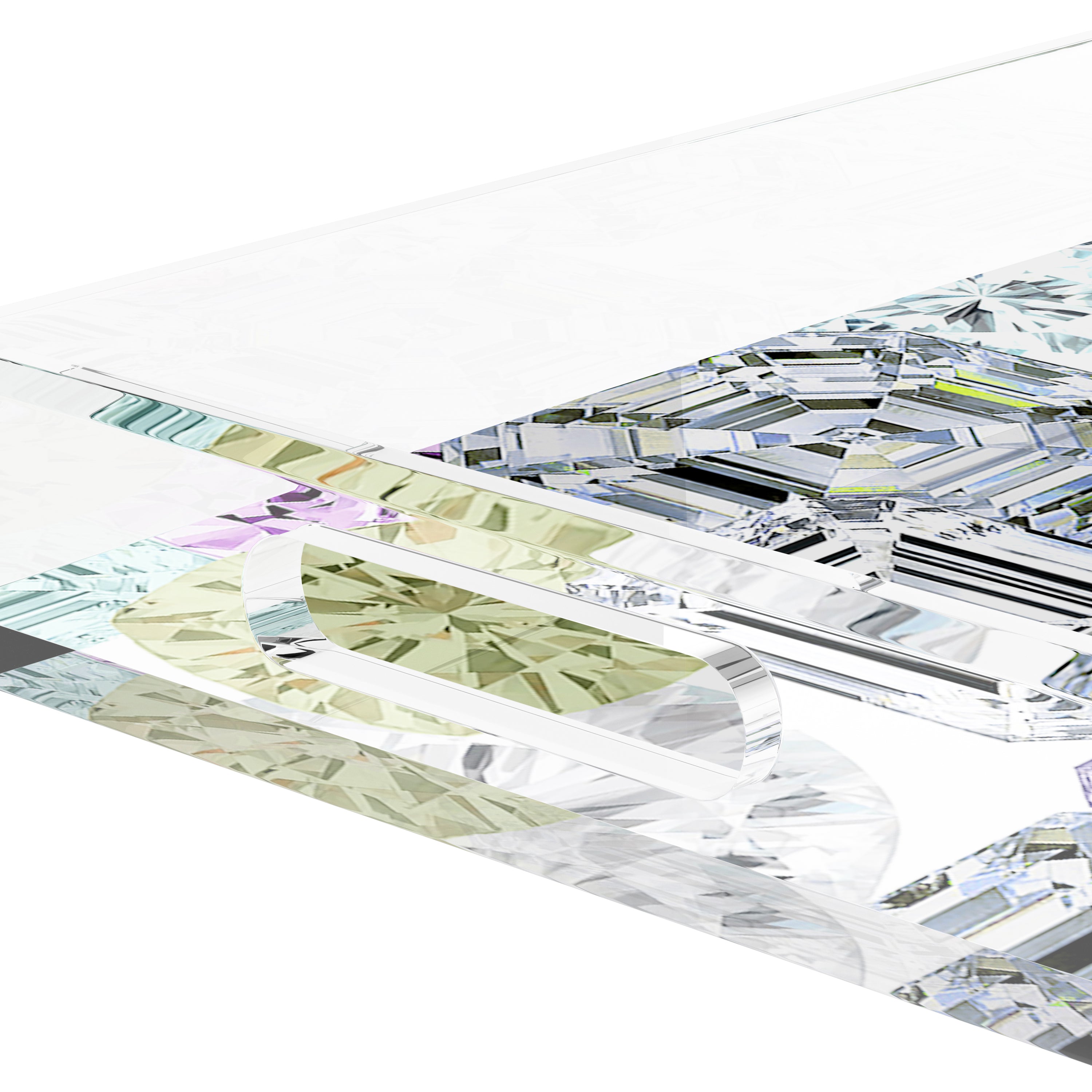 Rocks On White 12.5X7.75 Acrylic Tray - nicolettemayer.com