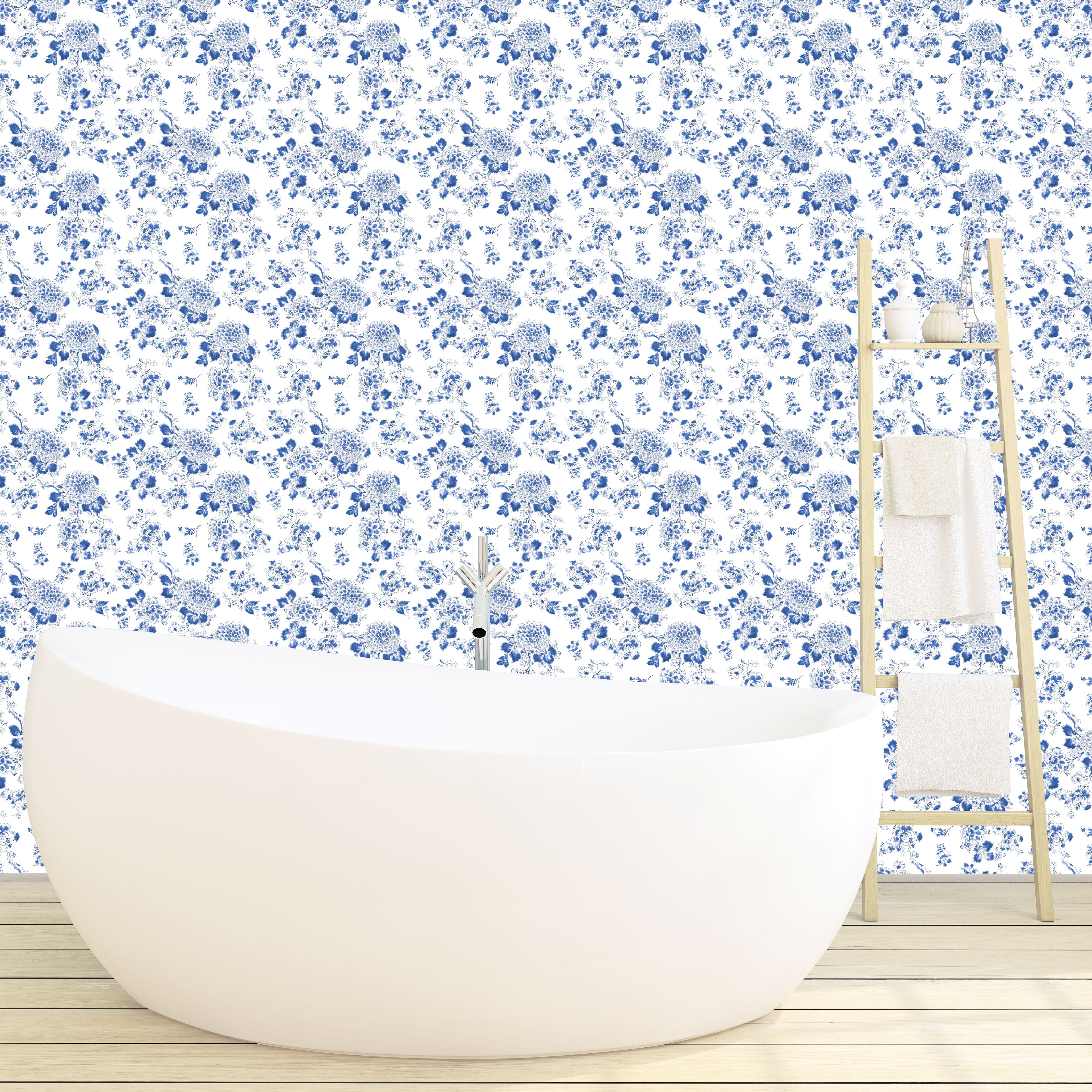 Heritage Blue Non-Woven Wallpaper