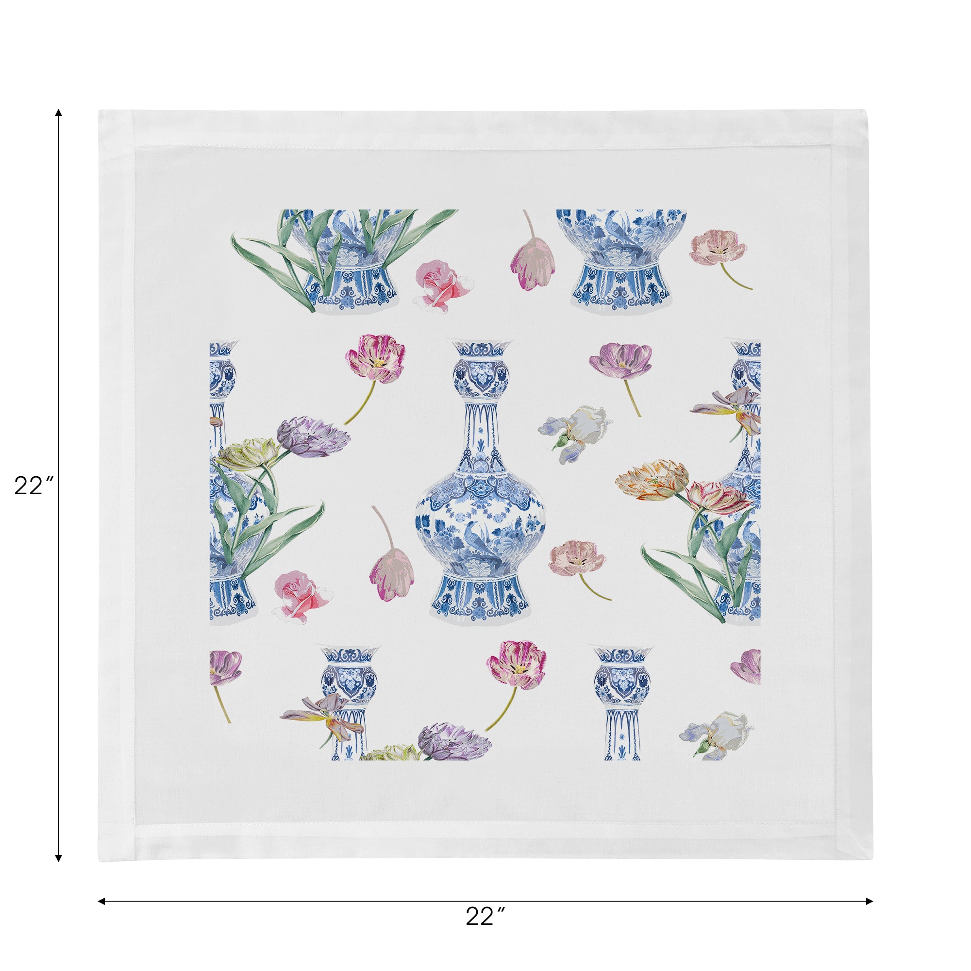 Royal Delft Purissima Cotton Sateen Dinner Napkins